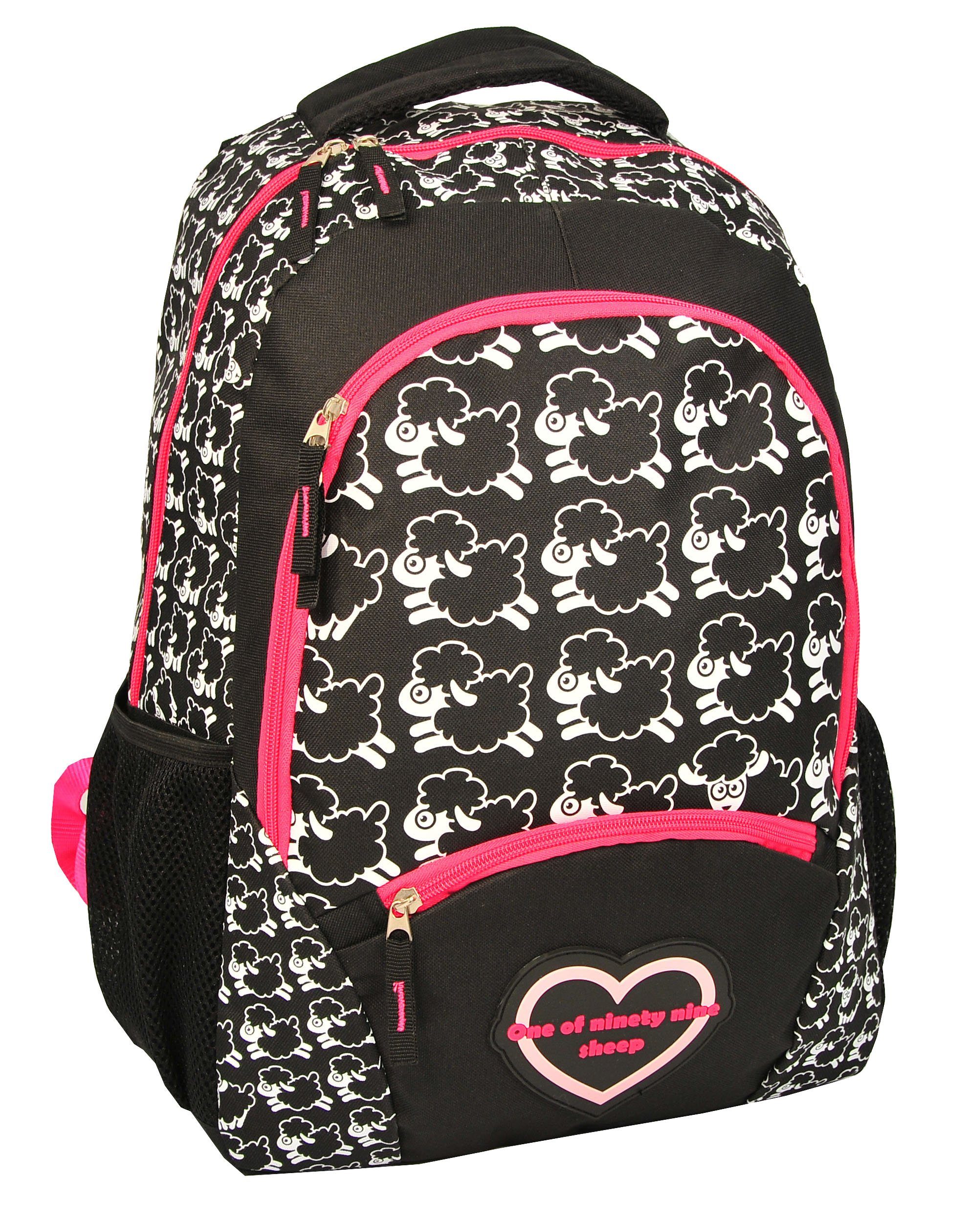 PASO Schulrucksack Rucksack Schaf