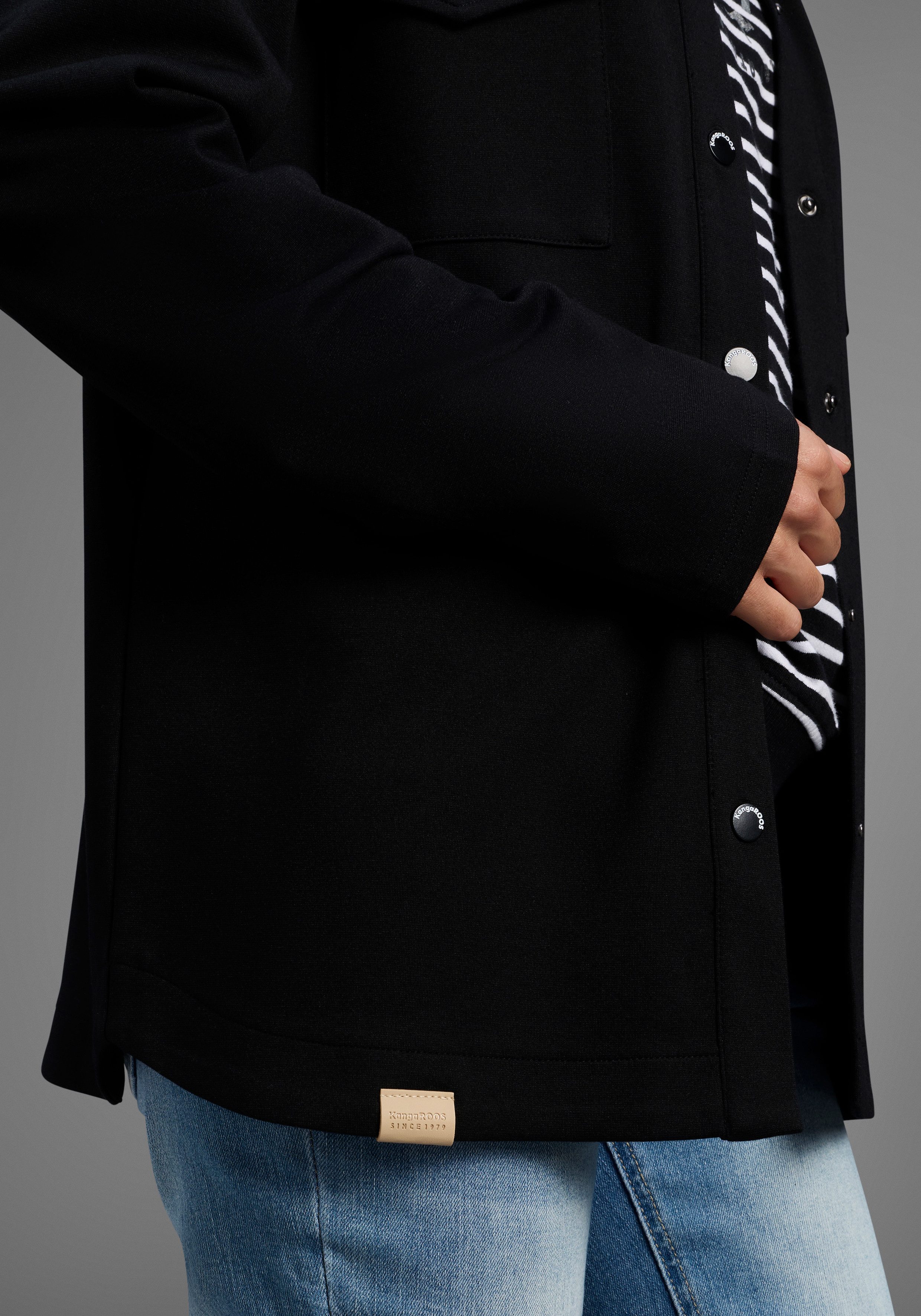KangaROOS Hemdjacke Overshirt mit Knopfleiste