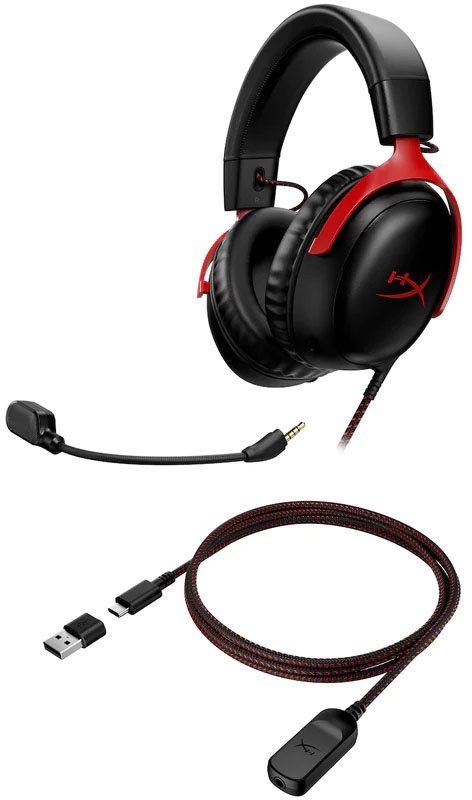 HyperX Cloud III schwarz/rot Gaming-Headset