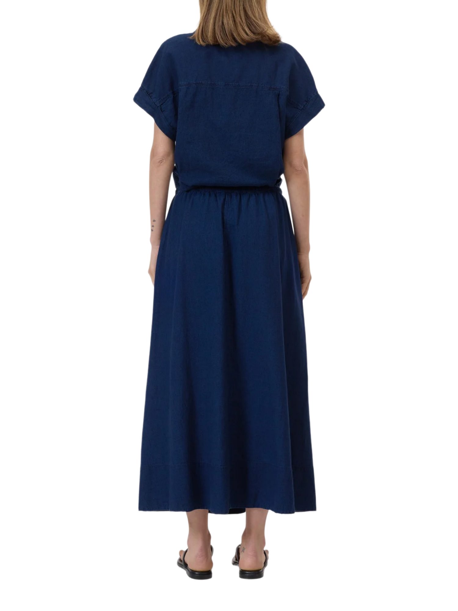 CLOSED A-Linien-Rock blau,Casual,Leinen,Unifarben,Regular Fit,Hoch