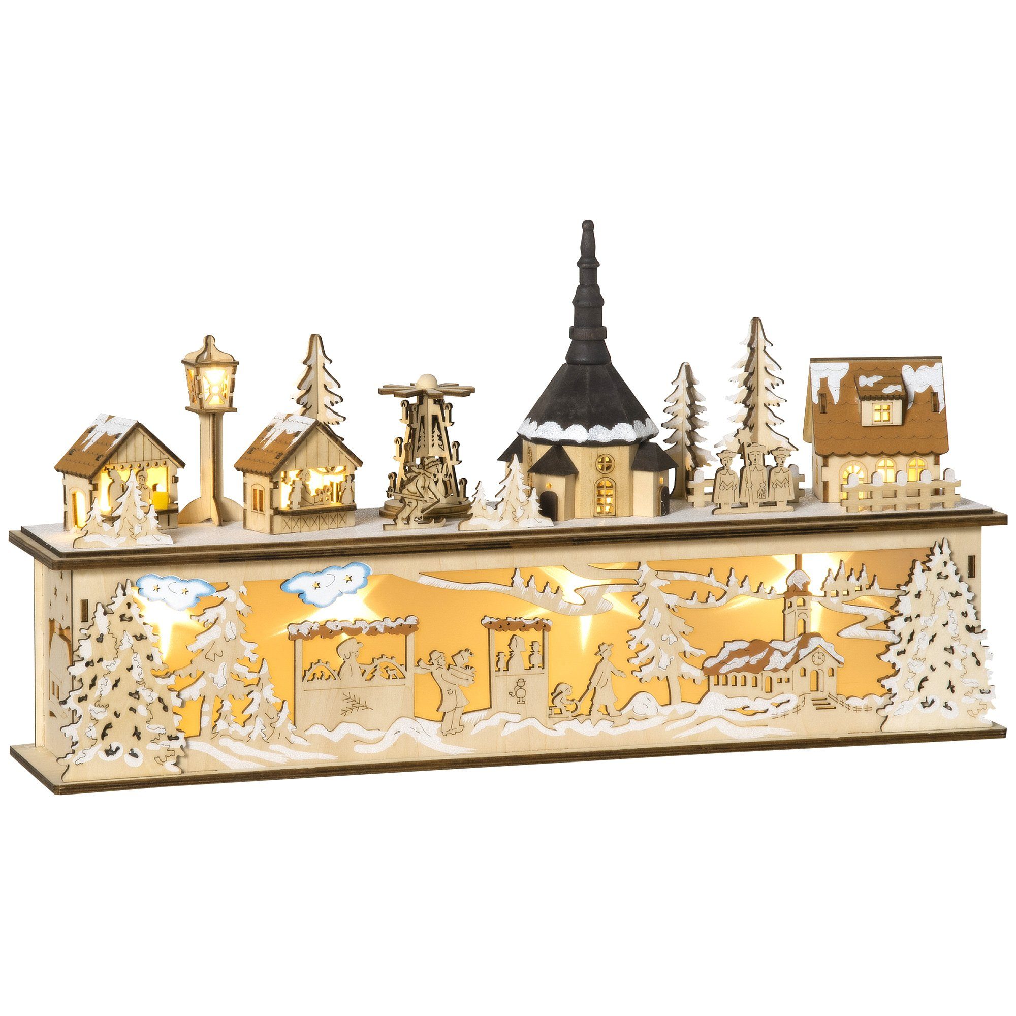 Weihnachtsdorf Weihnachtsdeko, Weihnachtsdorf, 10 LEDs