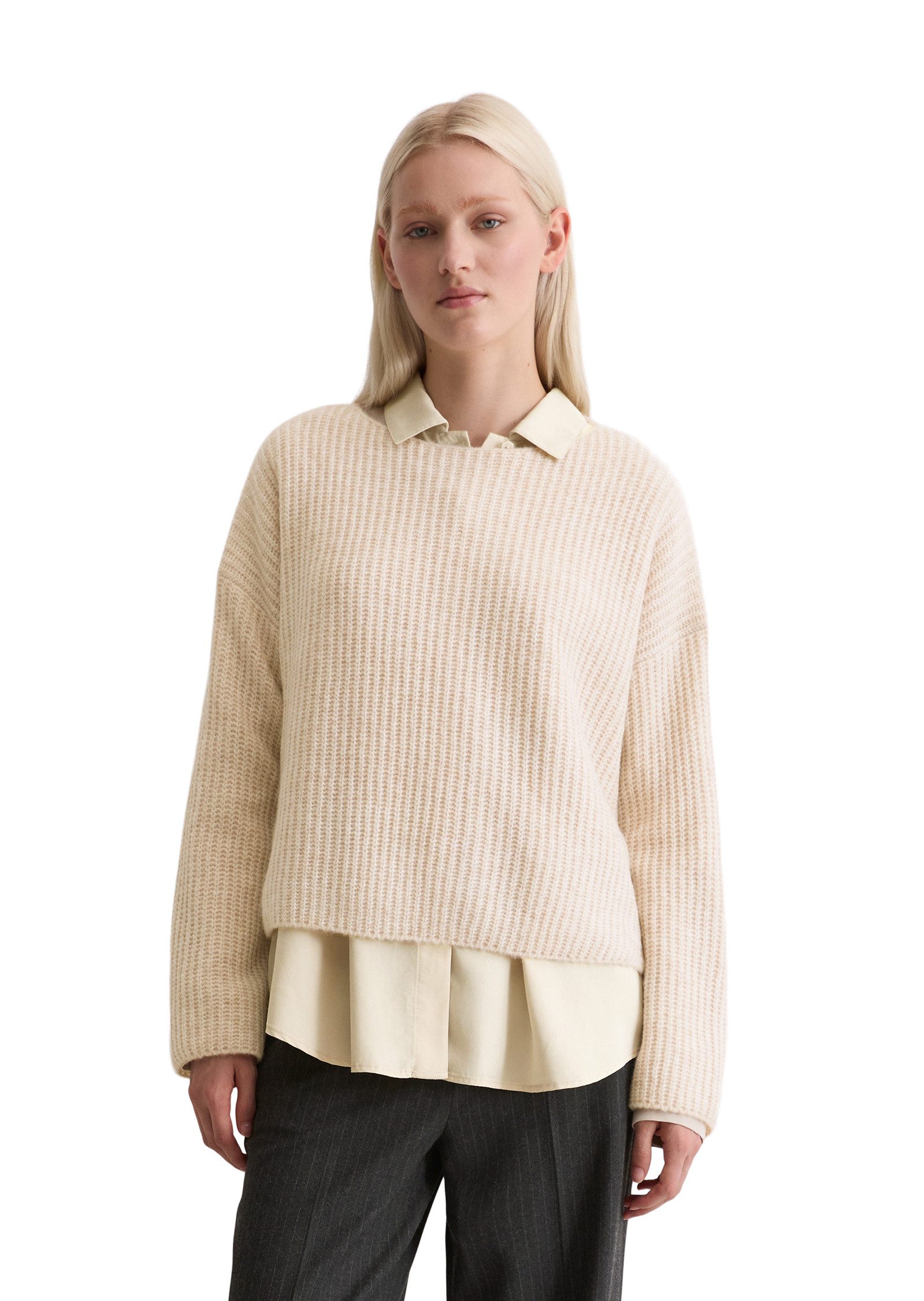 Marc O'Polo Strickpullover aus softem Schurwolle-Mix günstig online kaufen