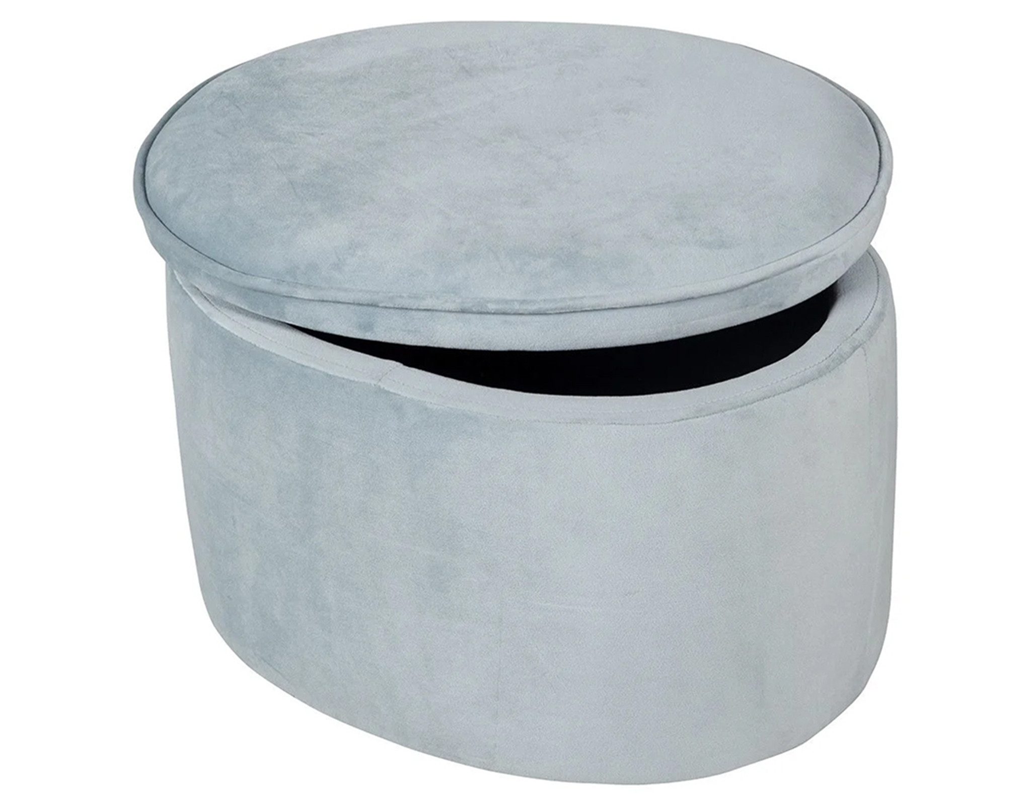 roba® Kinderhocker oval mit Samtstoff türkis, inkl. Aufbewahrungsfunktion günstig online kaufen