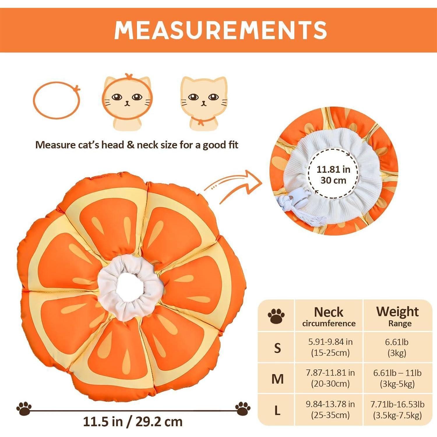 Avont Schutzkragen Halskrause Katze Einstellbar Halsband Leckschutz Kragen Medium