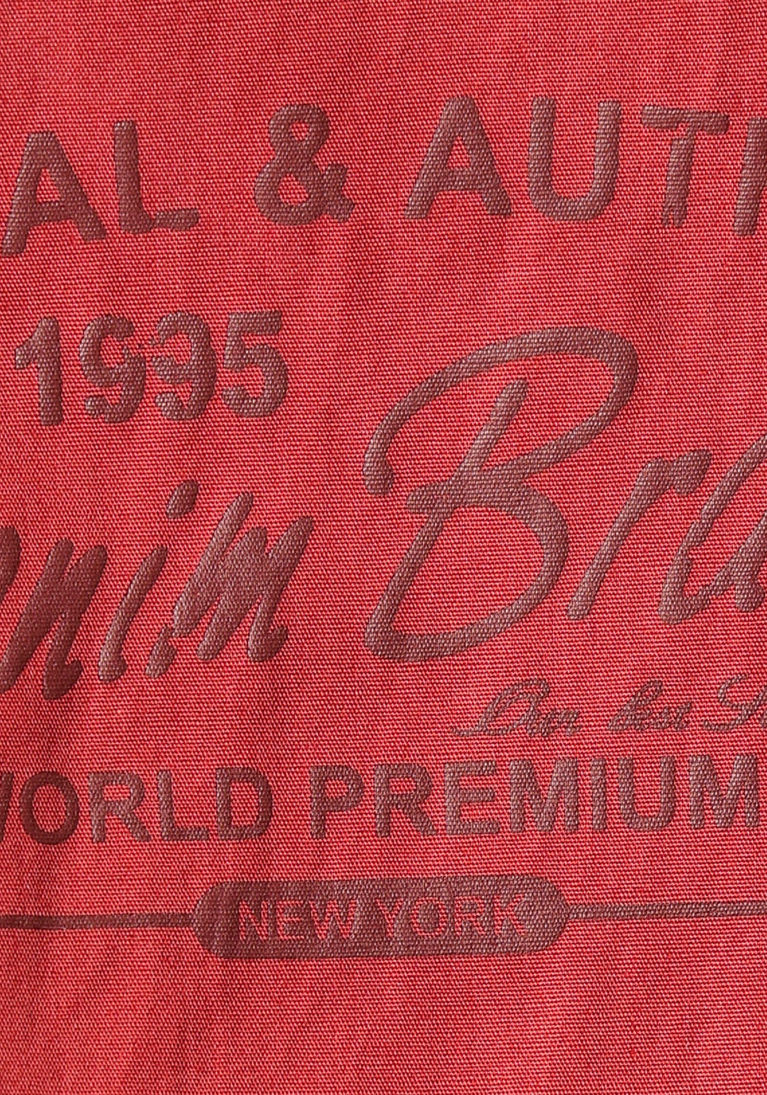 Man's World Kurzarmhemd mit kleinem Brustprint