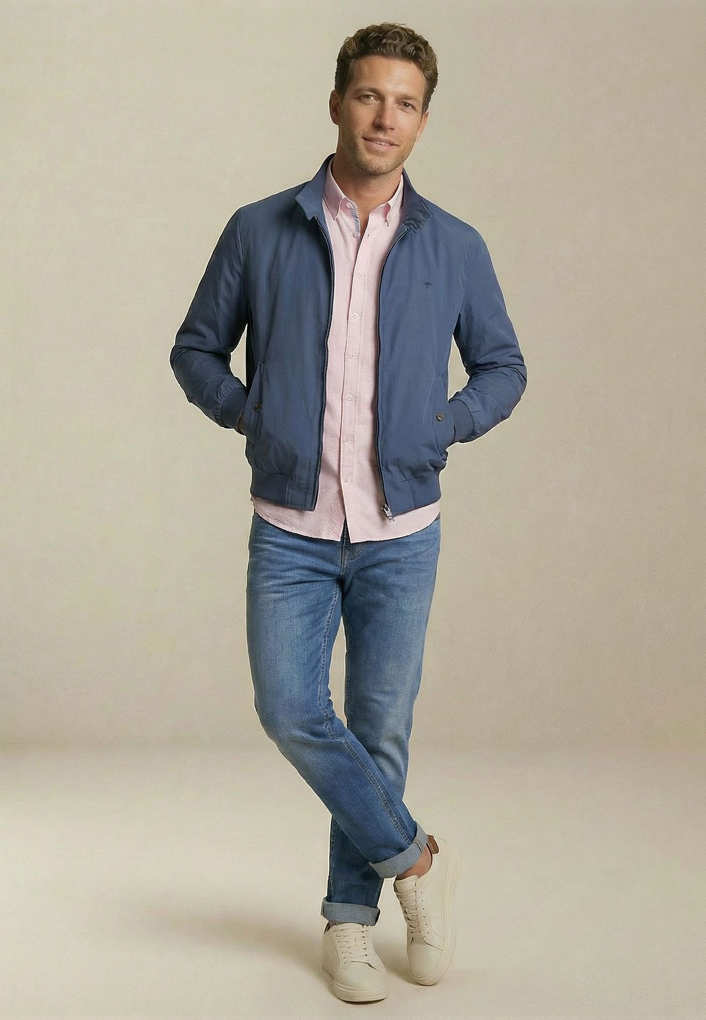FYNCH-HATTON Blouson mit Reißverschluss und Eingrifftaschen