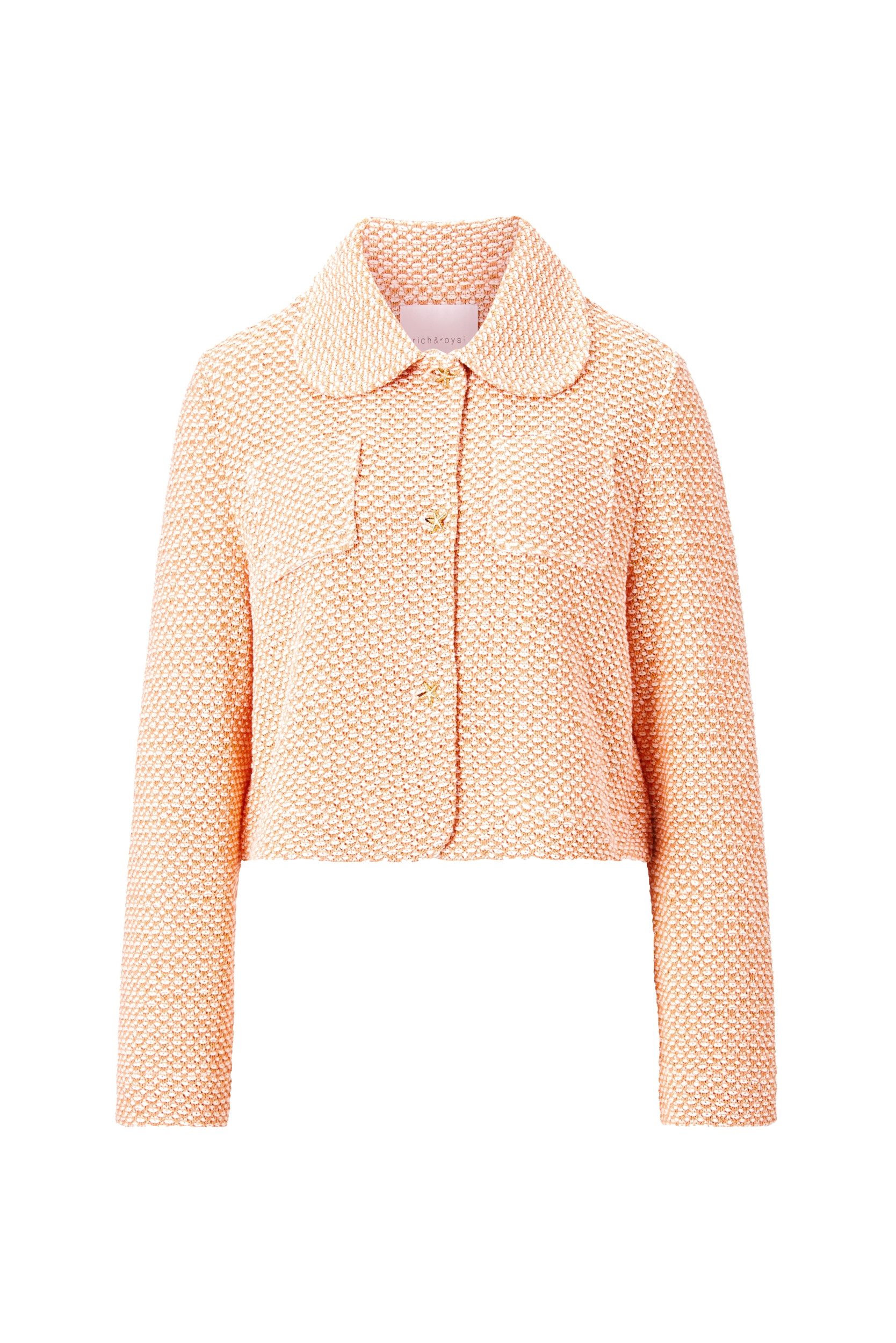 RICHROYAL Langmantel Knittet jacket recyc