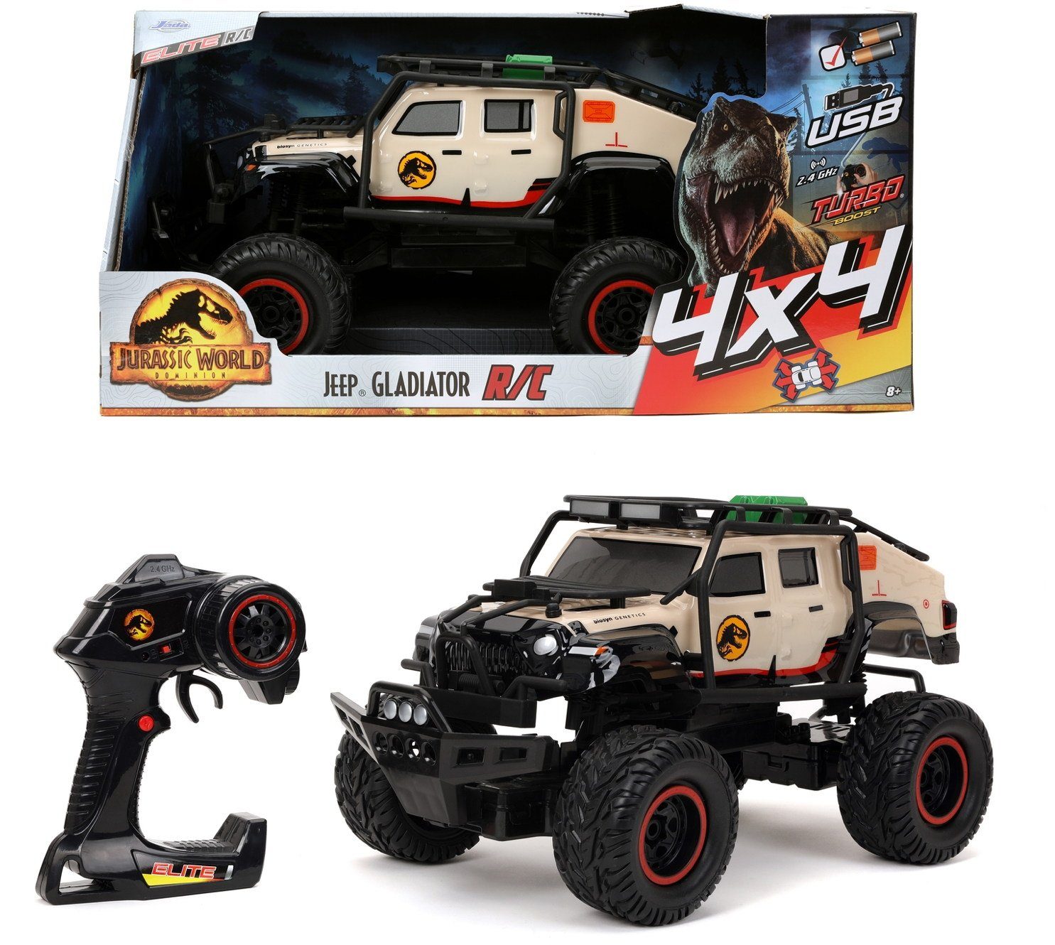 RC-Auto ferngesteuertes Auto RC Jurassic World 4x4 Jeep Gladiator 253259000