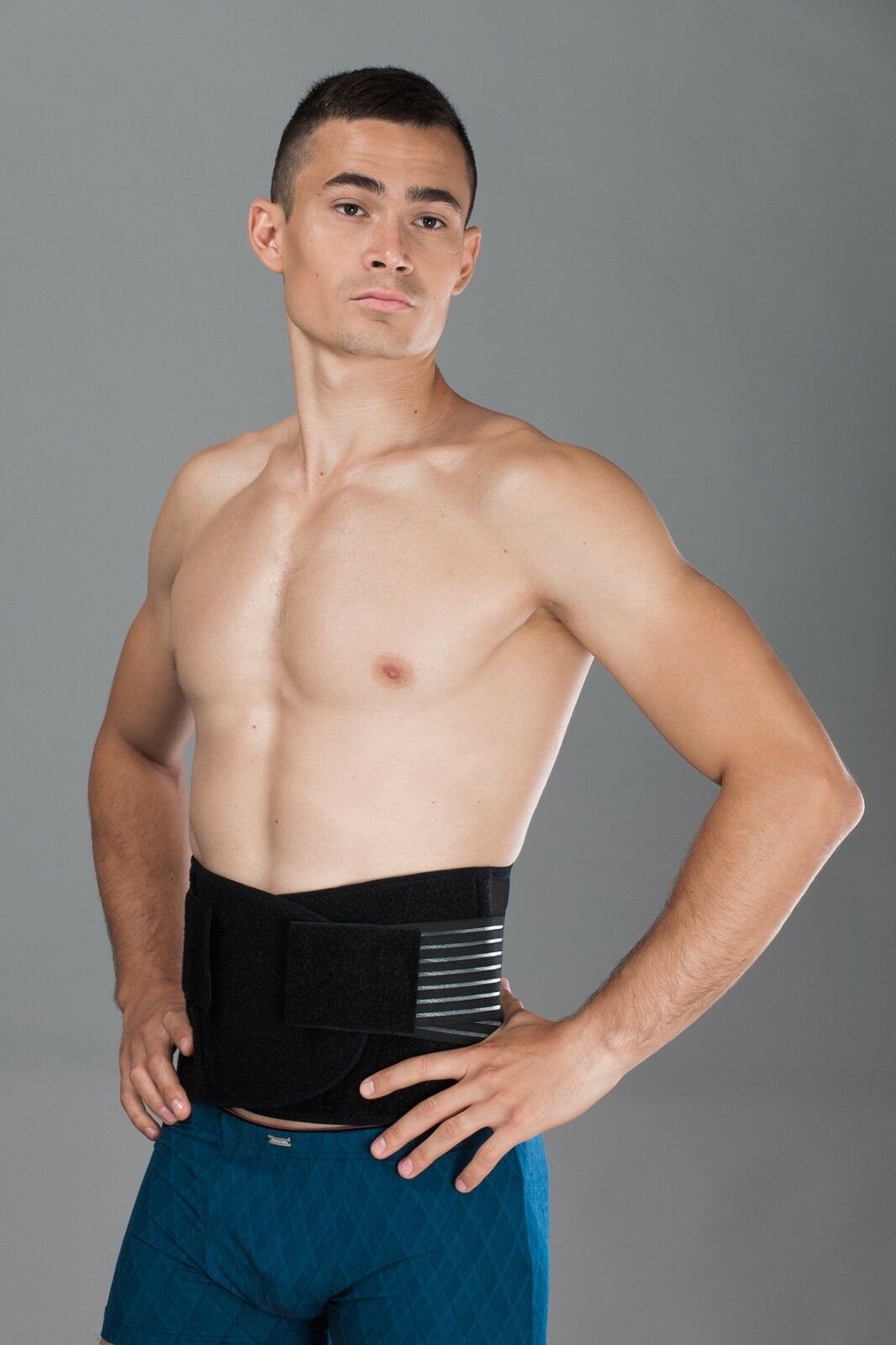 Lorey Medtec Rückenbandage Lumbalstütze mit 3D-Netzgewebe & Flachfedern – verstellbar, Unisex