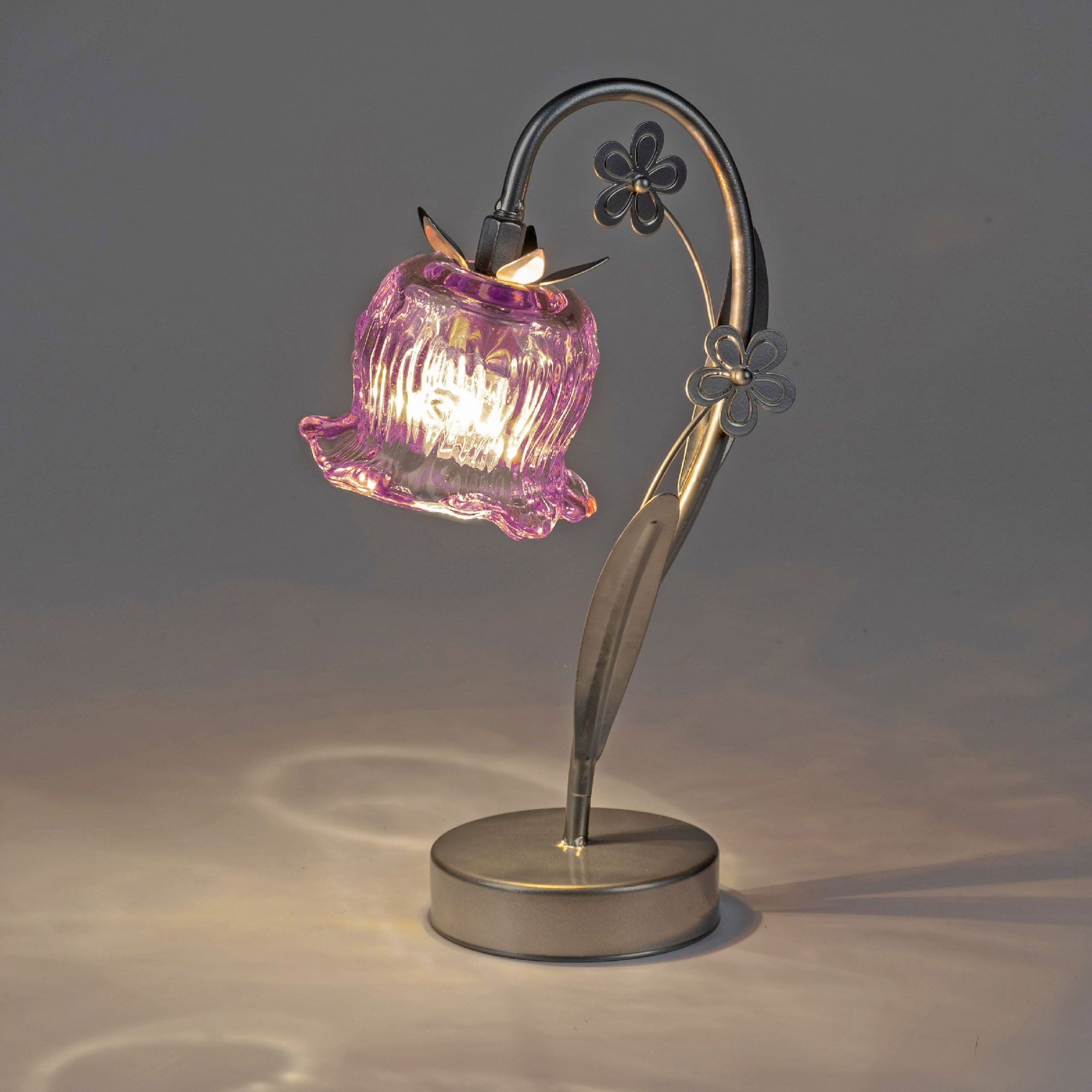 formano LED Tischleuchte Frühlingszeit, mit Timerfunktion, Rosa, Motiv: Blume, Höhe: 31cm