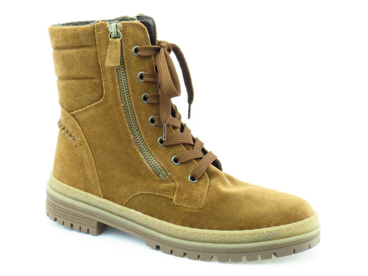 Velour whisky Reißverschluss Stiefelette