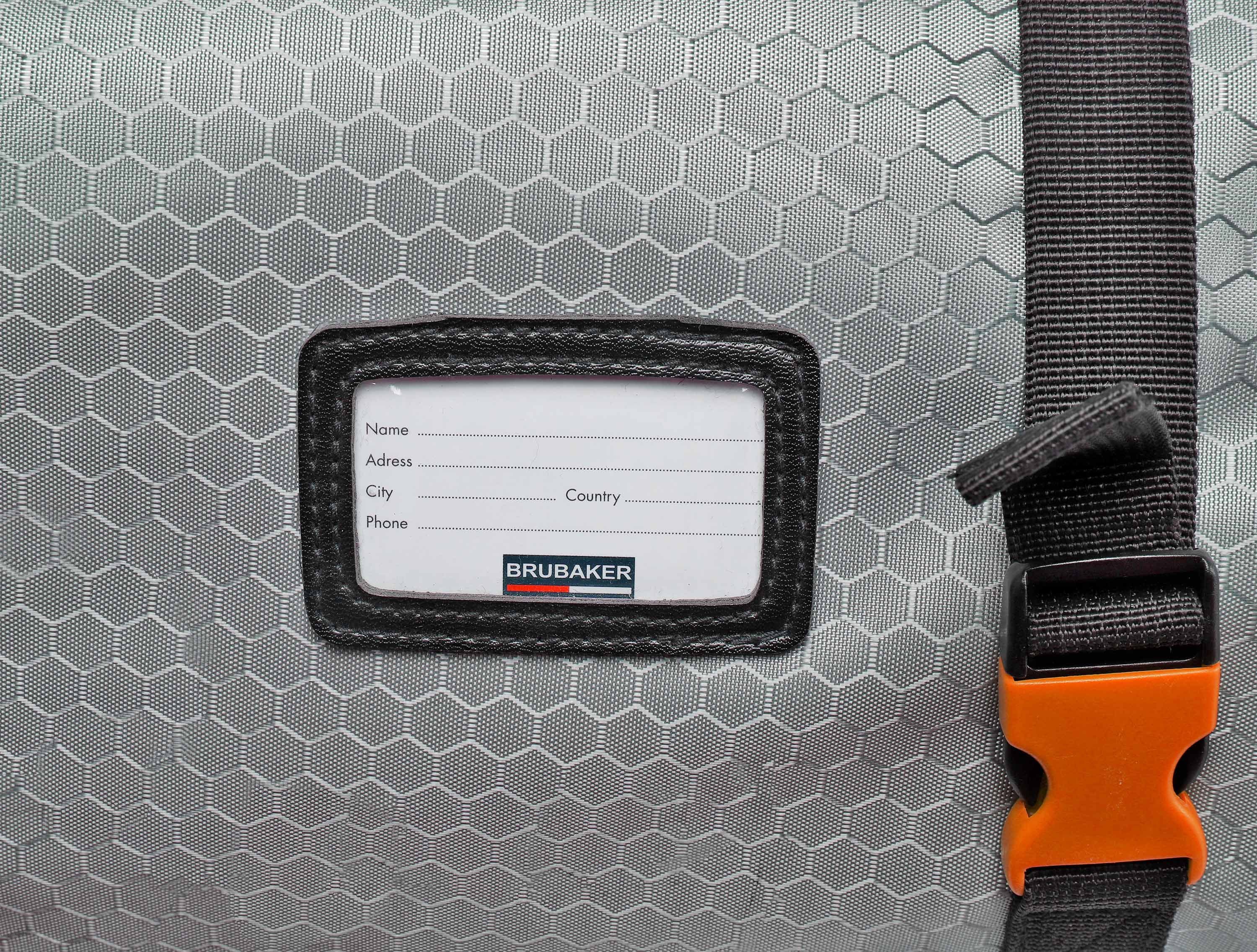 BRUBAKER Skitasche Carver Tec Pro Ski Tasche - Silber Orange (Skibag für Skier und Skistöcke, 1-tlg., reißfest und schnittfest), gepolsterter Skisack mit Zipperverschluss