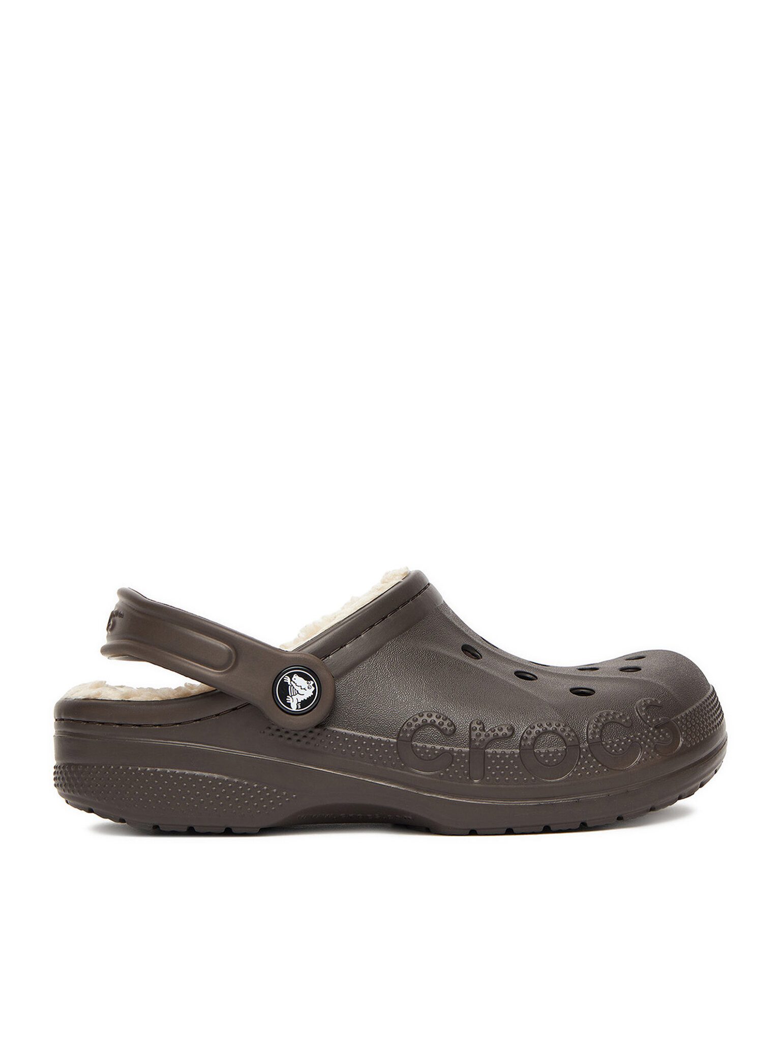 Crocs Crocs Damen Flip Flops Crocs-C-BAYA LINED CLOG 205969-206 Braun Beige Badepantolette