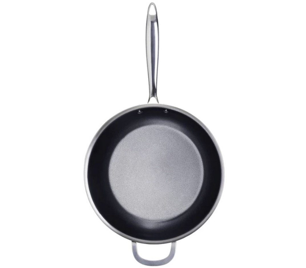 QDesign by Sauter Wok Edelstahl mit 3-fach Antihaftbeschichtung, Edelstahl (2-tlg)