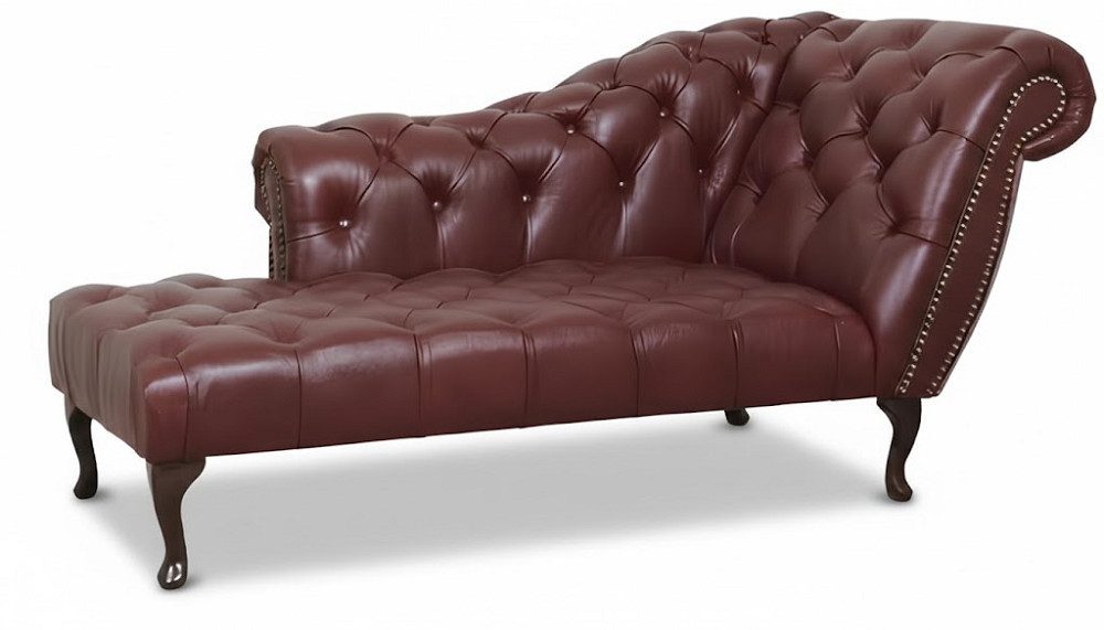 JVmoebel Chesterfield-Sofa Elegantes Ledersofa mit Chaiselongue und individueller Gestaltung, Made in Europa