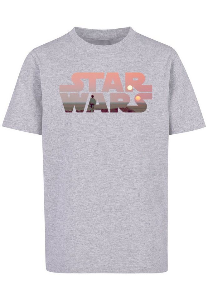 F4NT4STIC Kurzarmshirt Kinder Star Wars Tatooine Logo with Kids Basic Tee (1 -tlg), Stylisches T-Shirt aus angenehmer Baumwollmischung