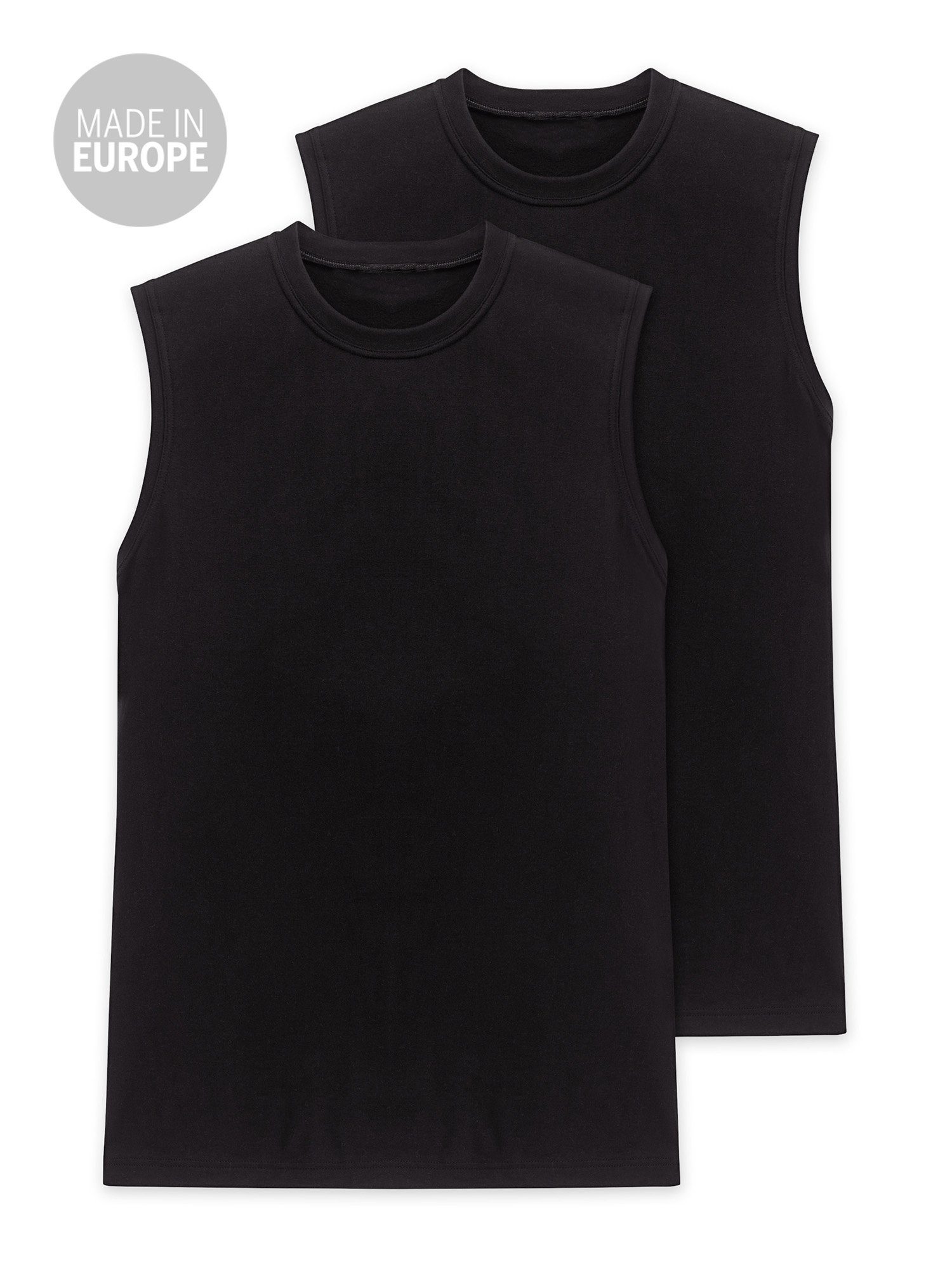 Schiesser Tanktop 2-Pack Essentials (2-tlg) schwarz