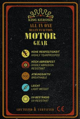KingKerosin Motorradhose Kustombuilt - Motor Gear im 5-Pocket Look