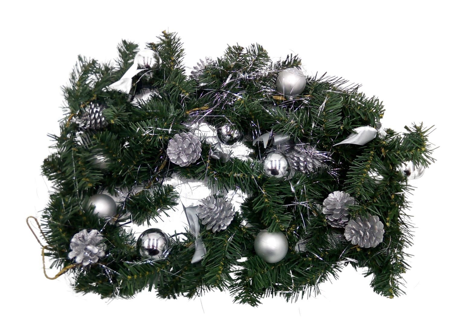 BURI Lichterkette LED Tannengirlande 270cm Weihnachtsdeko Weihnachtsgirlande Girlande