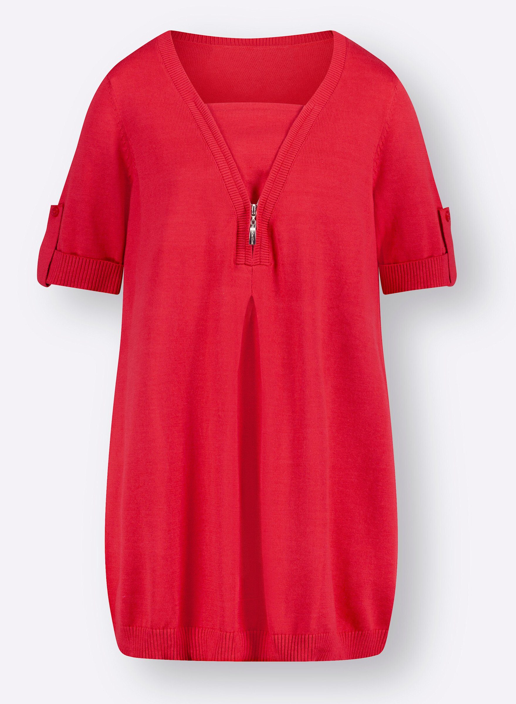 Witt Strickpullover Pullover Kurzarm Jersey
