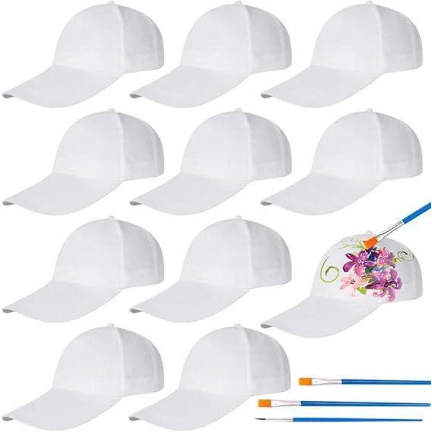 LuxusKollektion Kreativset Baseball Caps Bastelset Kinder 10 Stück