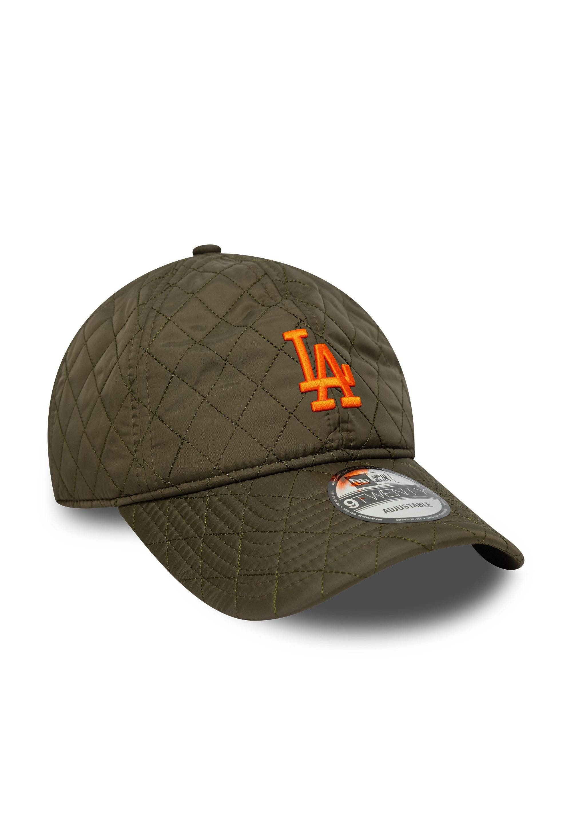 New Era Baseball Cap Los Angeles Dodgers New Era Quilted 9Twenty Cap olivgrün (1-St)