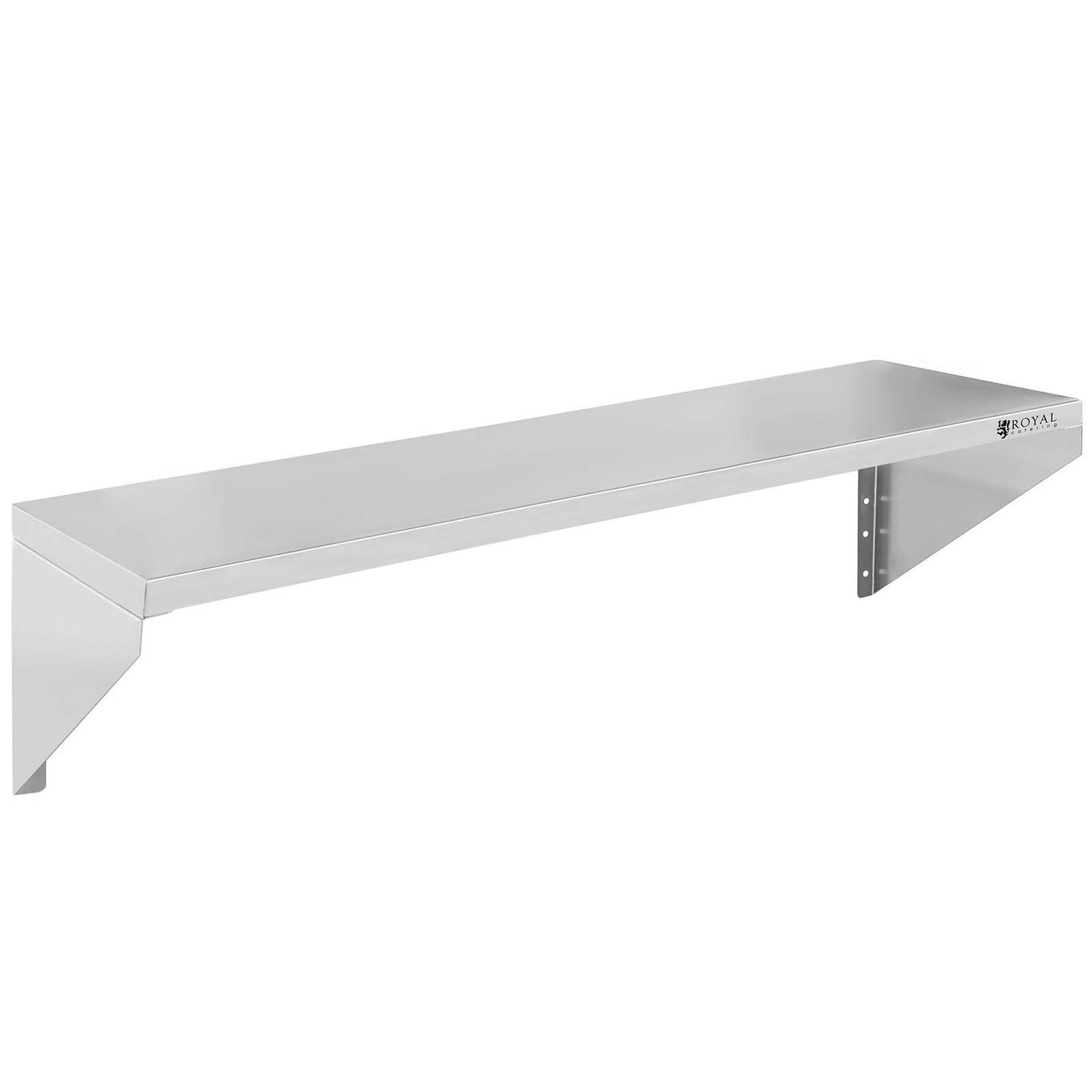 Royal Catering Hängeregal 90 x 30 cm Gastro Wandbord Wandregal Edelstahl Tellerbord, verschiedene Größen – Bild 3 von 5