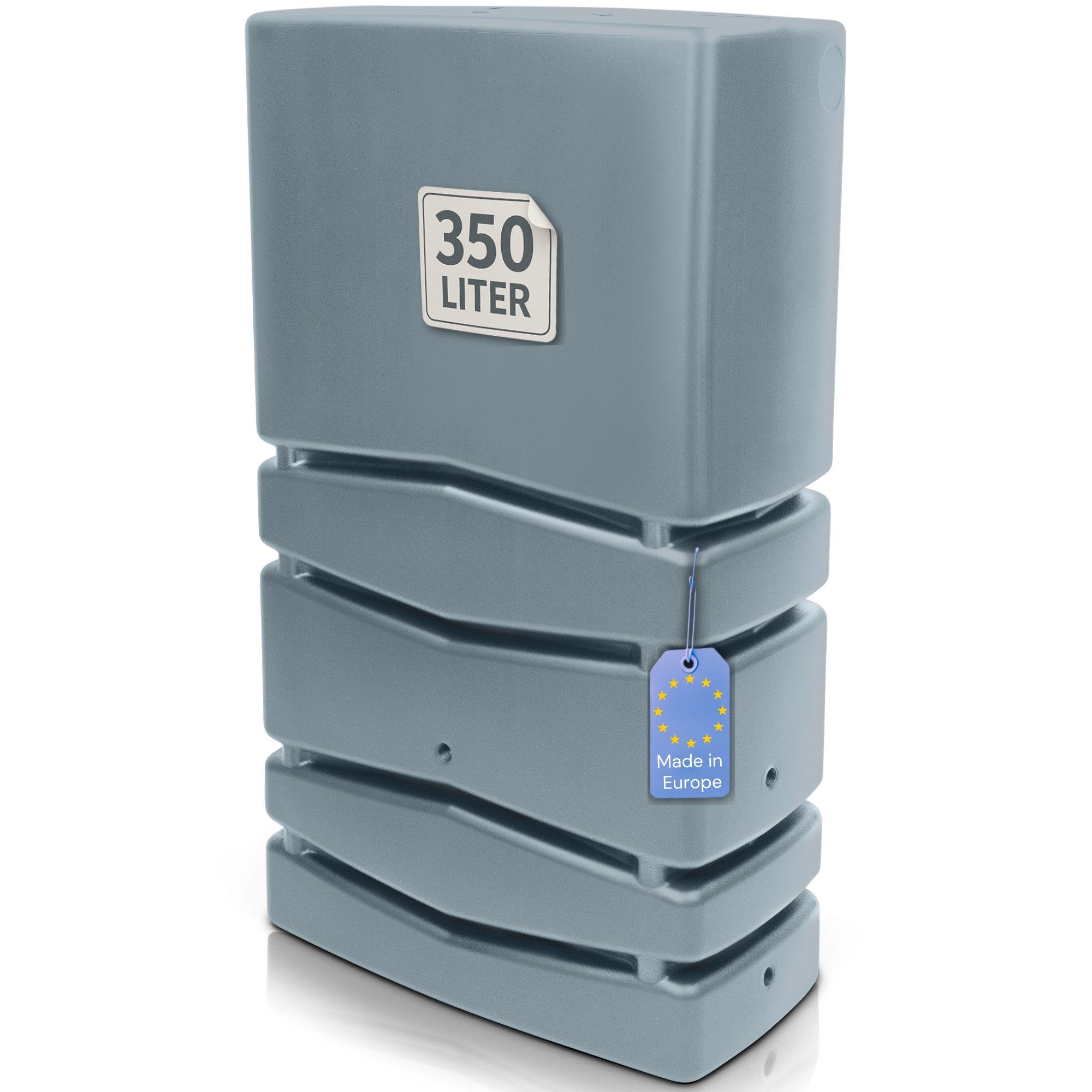 YourCasa Regentonne Eckig 350 Liter [Aqua Silo] XXL Regenfass mit Öffnung und Deckel