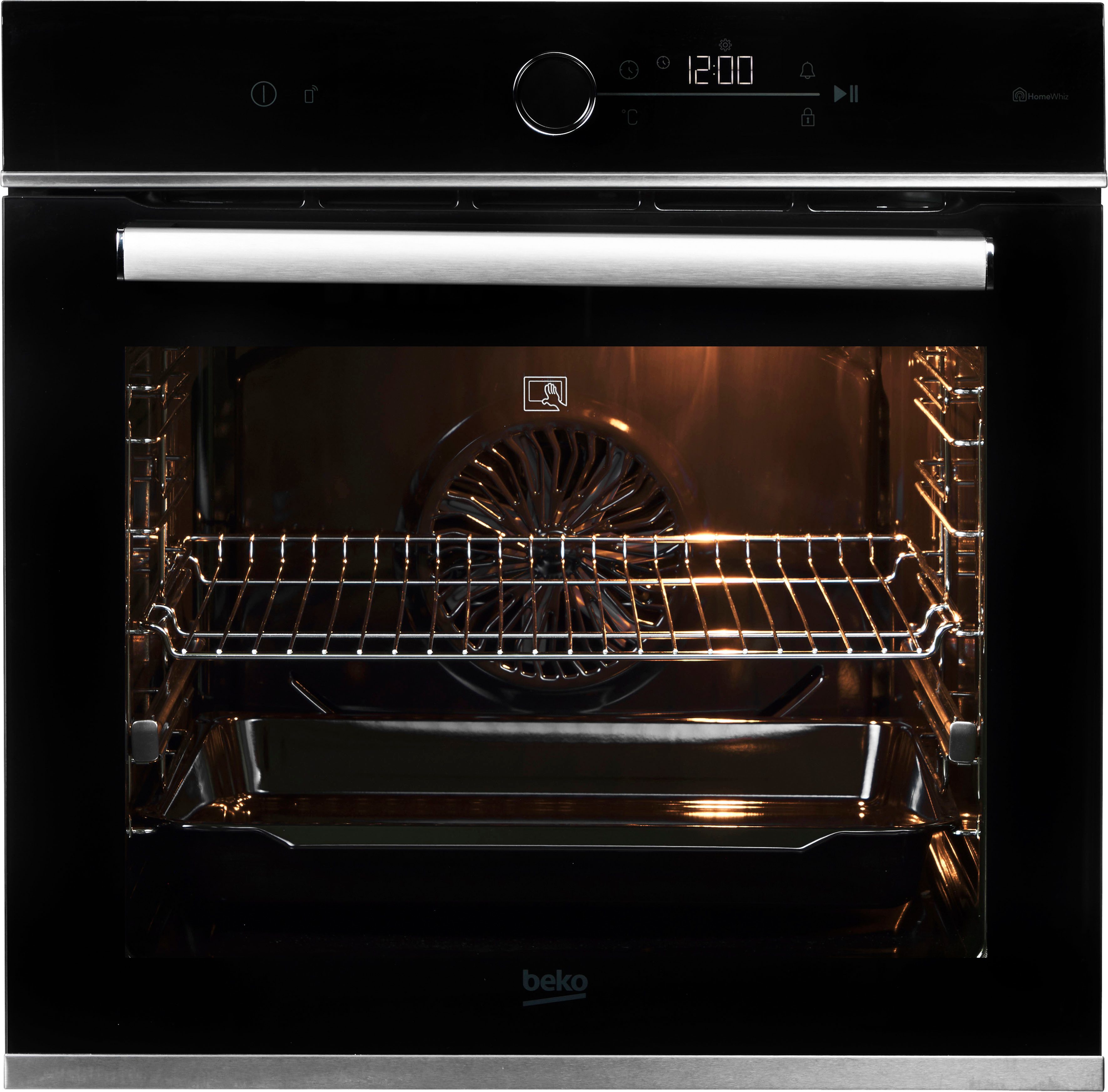 BEKO Einbaubackofen BBIM13400XMPSEW 7757787687, mit 1-fach-Teleskopauszug, Pyrolyse-Selbstreinigung, Eine vorausschauende Innovation: HomeWhiz