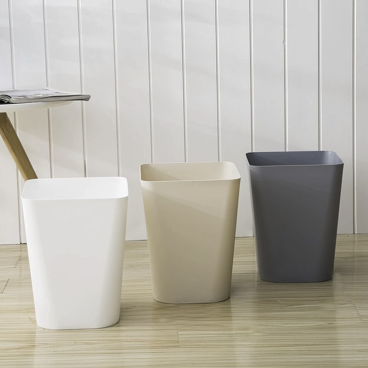 Sinoba Papierkorb moderner Mülleimer Papiereimer 6102 eckig, Höhe 29cm