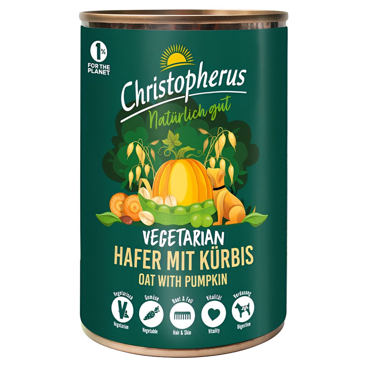 Christopherus Vegetarian Hafer mit Kürbis 400 g
