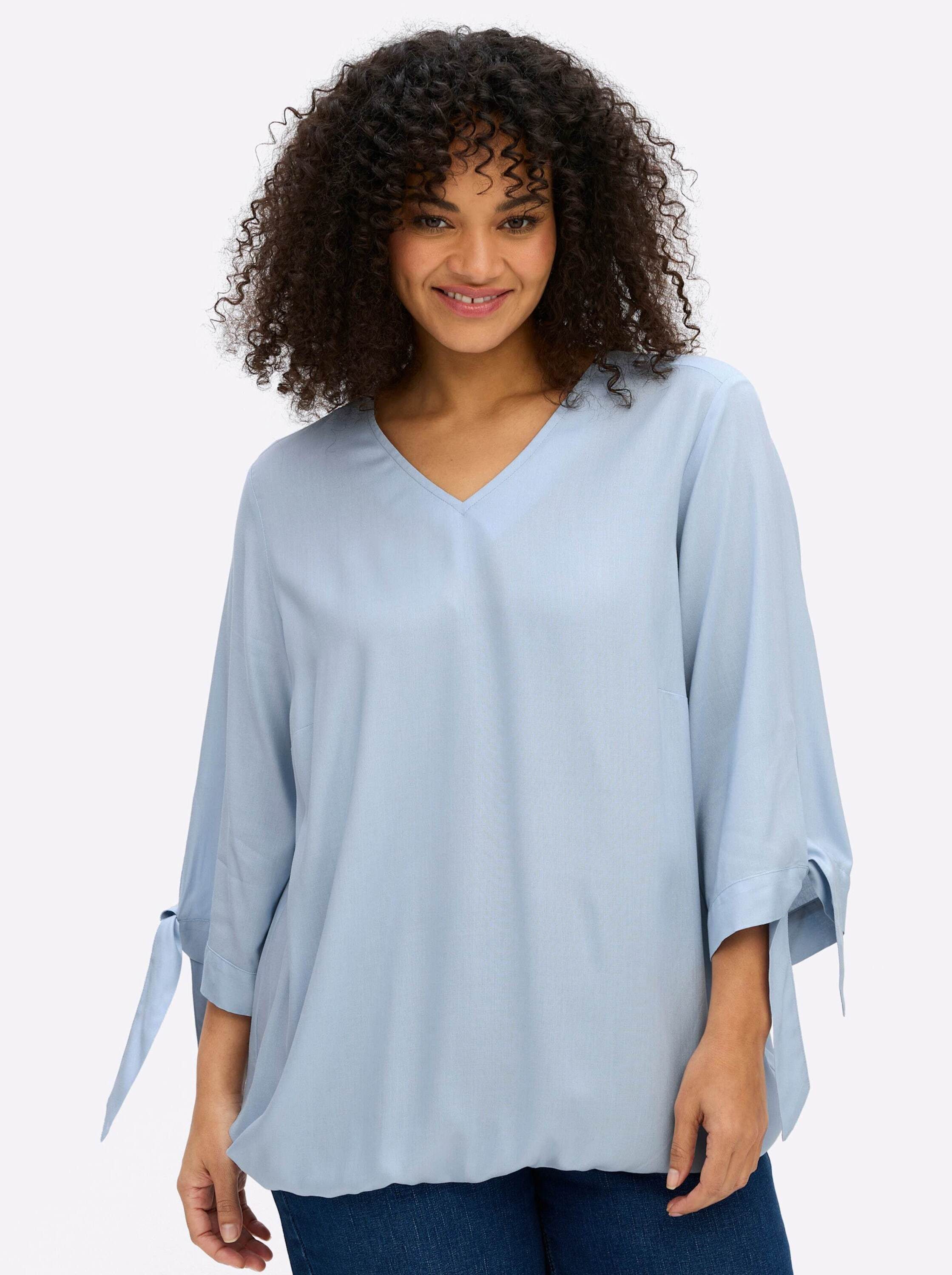 Sheego Klassische Bluse Tunika 3/4-Arm