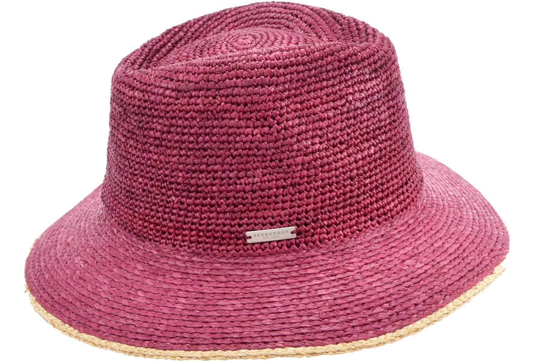 Seeberger Fedora Raffiastroh Fedora 55352-0