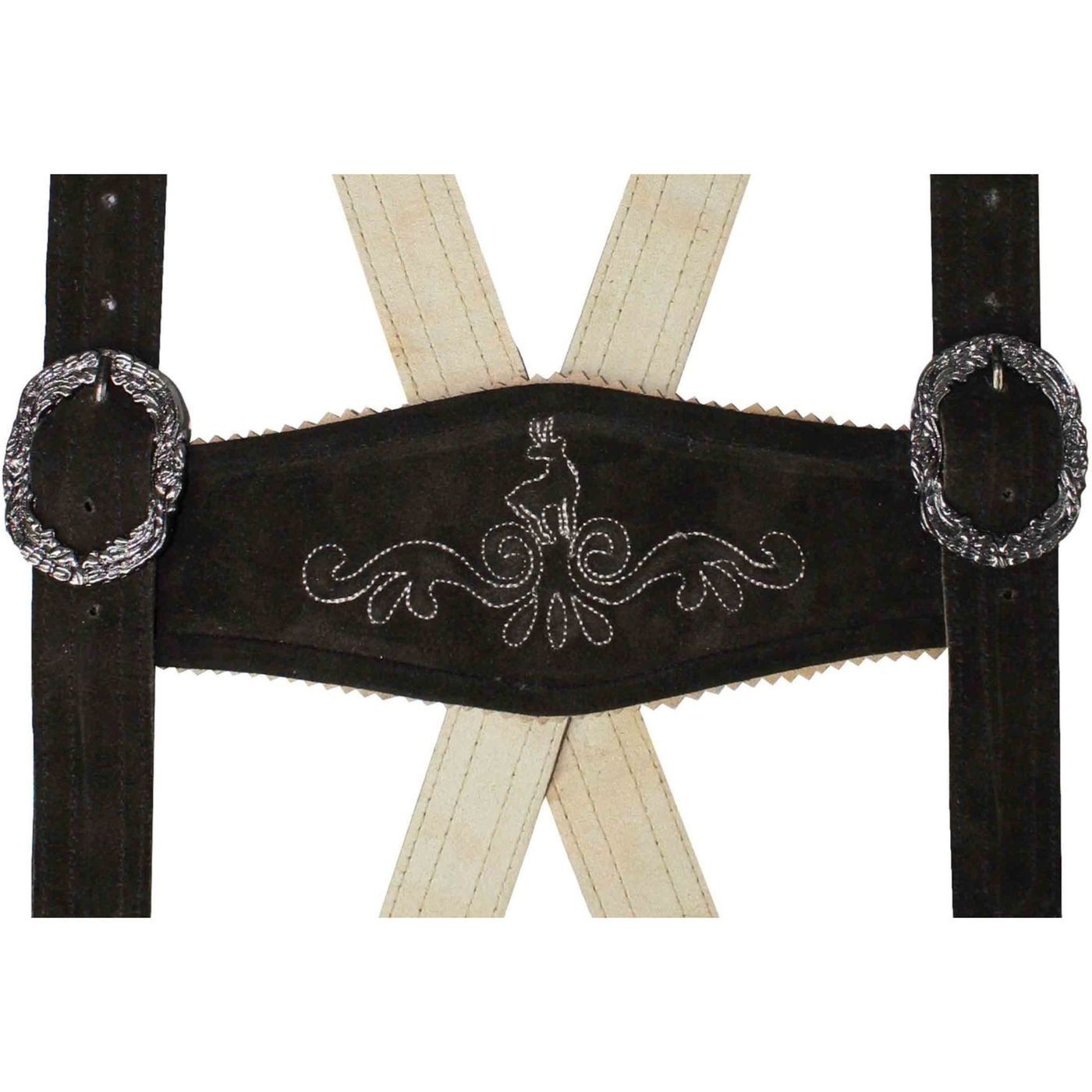 German Wear Hosenträger GW800-HT Hosenträger Stegträger für Trachten Lederhosen H-Träger