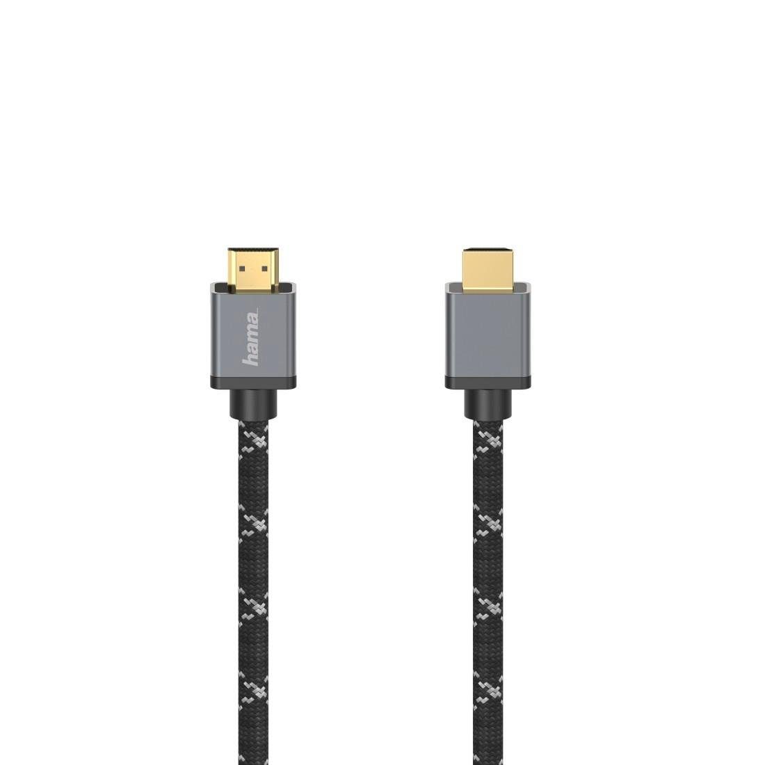 Hama Ultra High Speed HDMI™-Kabel Stecker-Stecker 8K Metall HDMI™-Kabel 2m HDMI-Kabel, (200 cm)