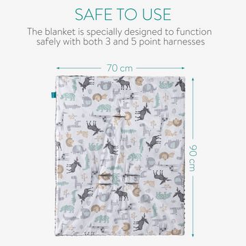 Einschlagdecke Decke für Babyschale - universal - Fußsack - Tierwelt Design, Navaris