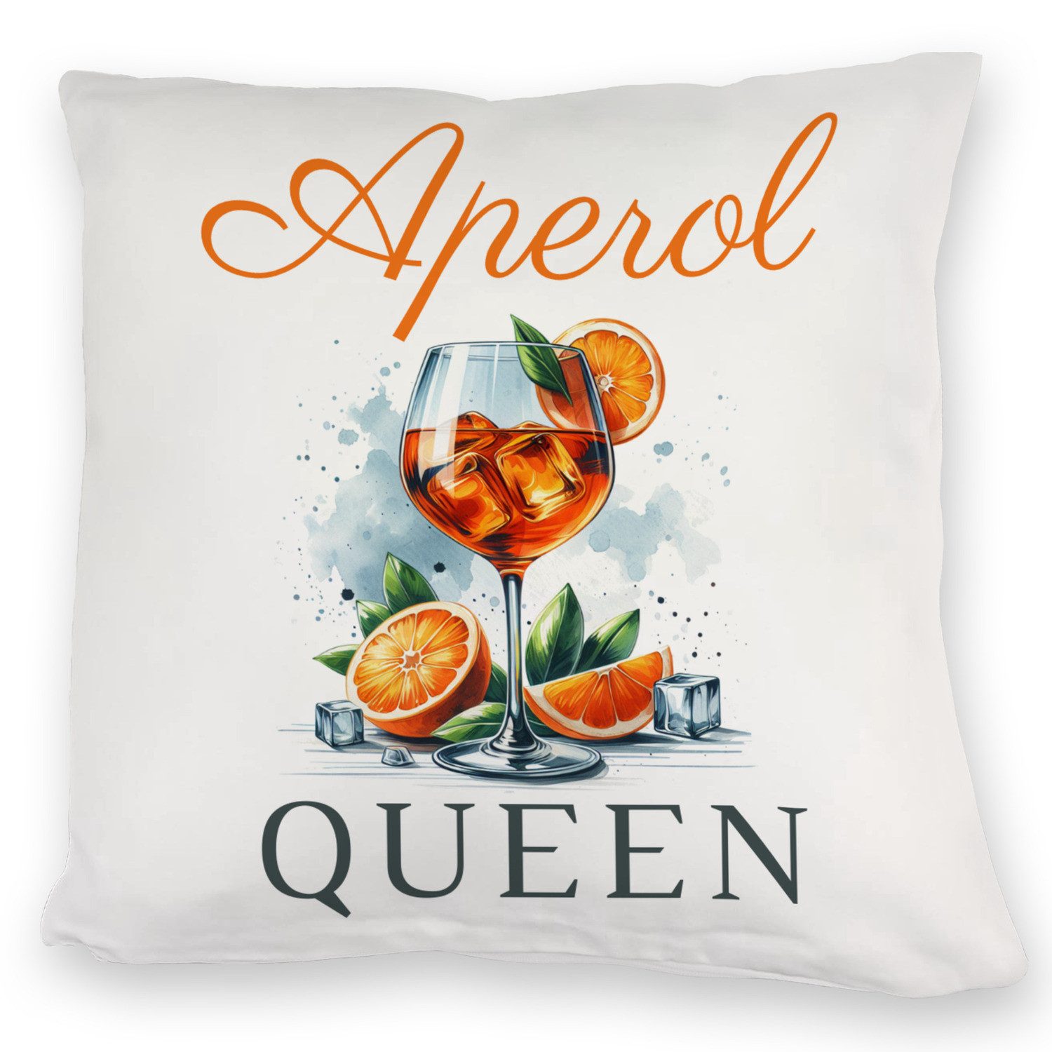 speecheese Dekokissen Aperol Queen Kuschelkissen
