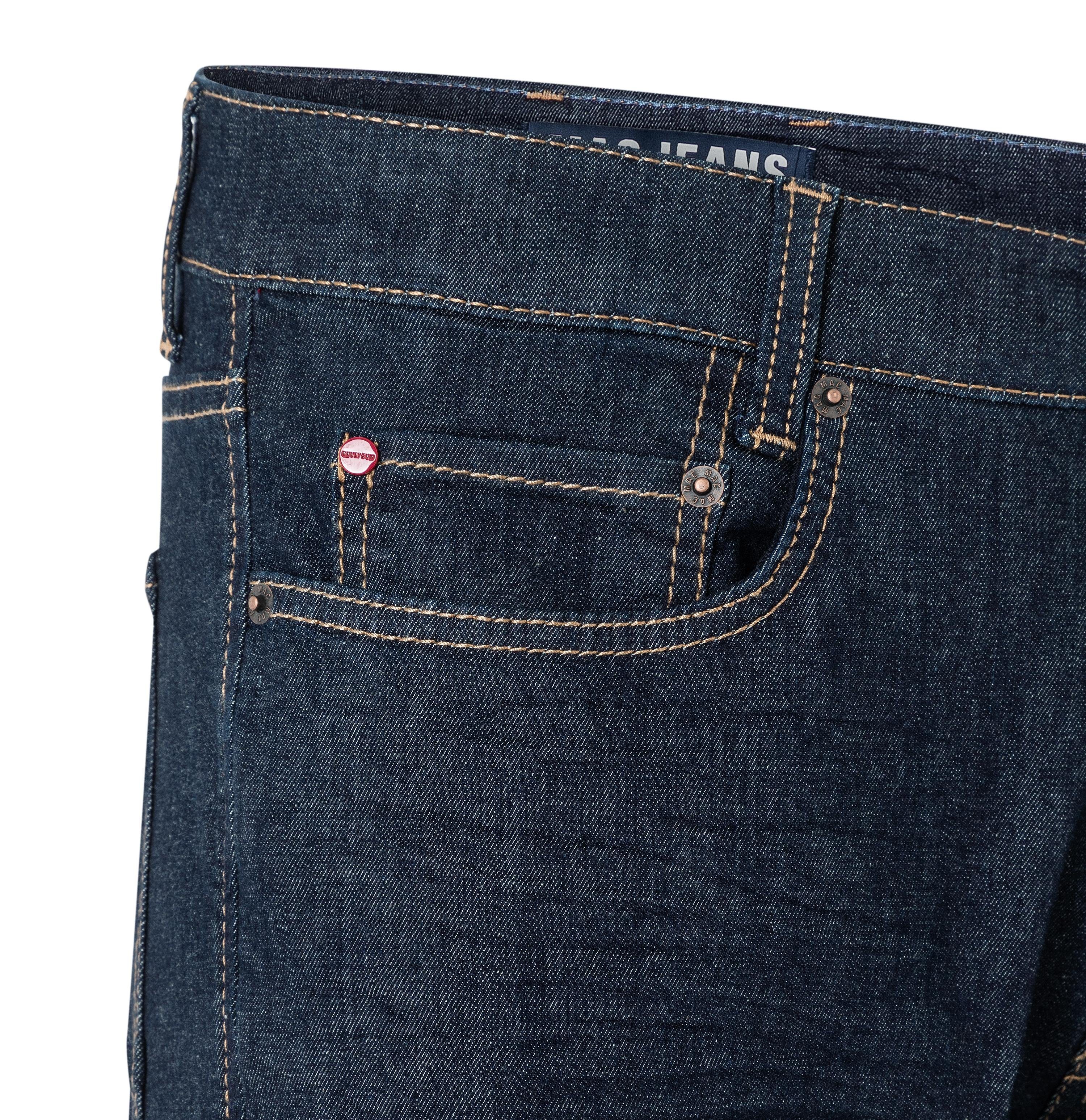 Dark 5-Pocket-Jeans Light Weight Arne H702 Blue Denim, Sommerjeans leichte MAC Rinsed
