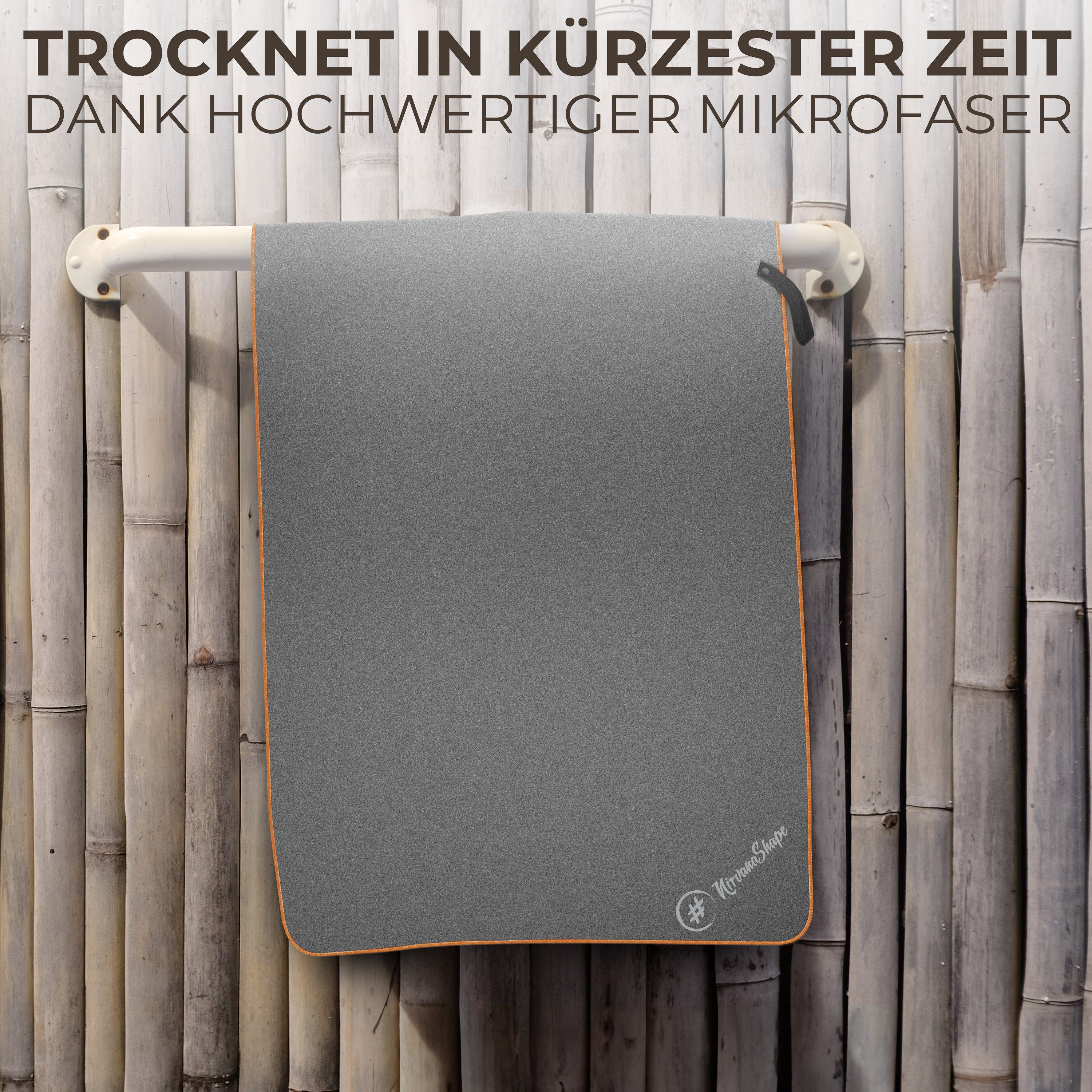 NirvanaShape Sporthandtuch Mikrofaser Handtuch, Badehandtuch, Reisehandtuch, Sporthandtuch, saugfähig, leicht, schnelltrocknend, für Reisen, Fitness, Yoga, Sauna