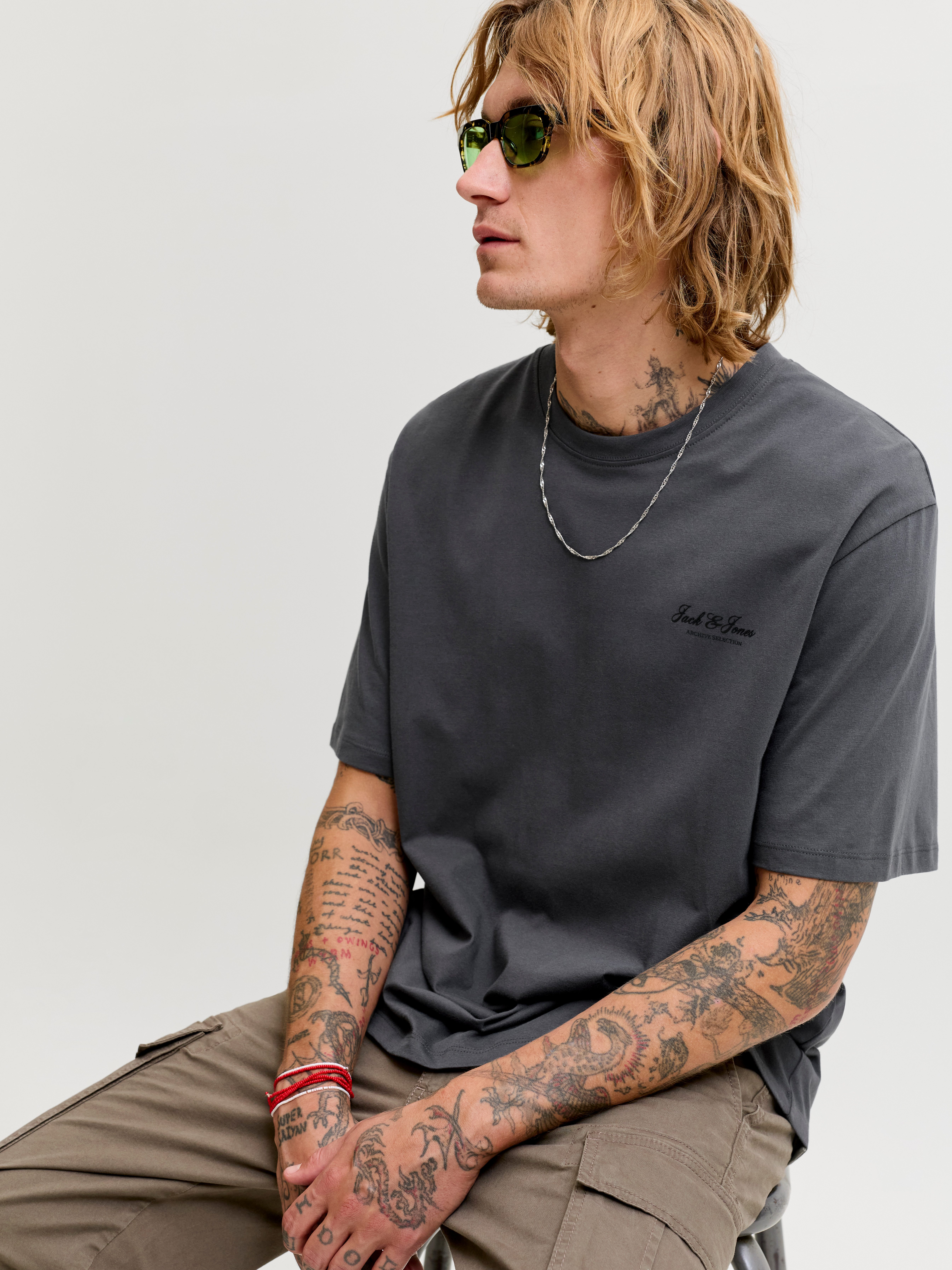 Jack & Jones Rundhalsshirt JJEARCHIVE GRAPHIC TEE SS O-NECK NOOS Baumwolle, relaxed fit