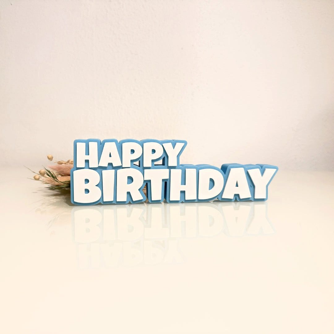 UDINGO Dekoobjekt Tischdeko Happy Birthday