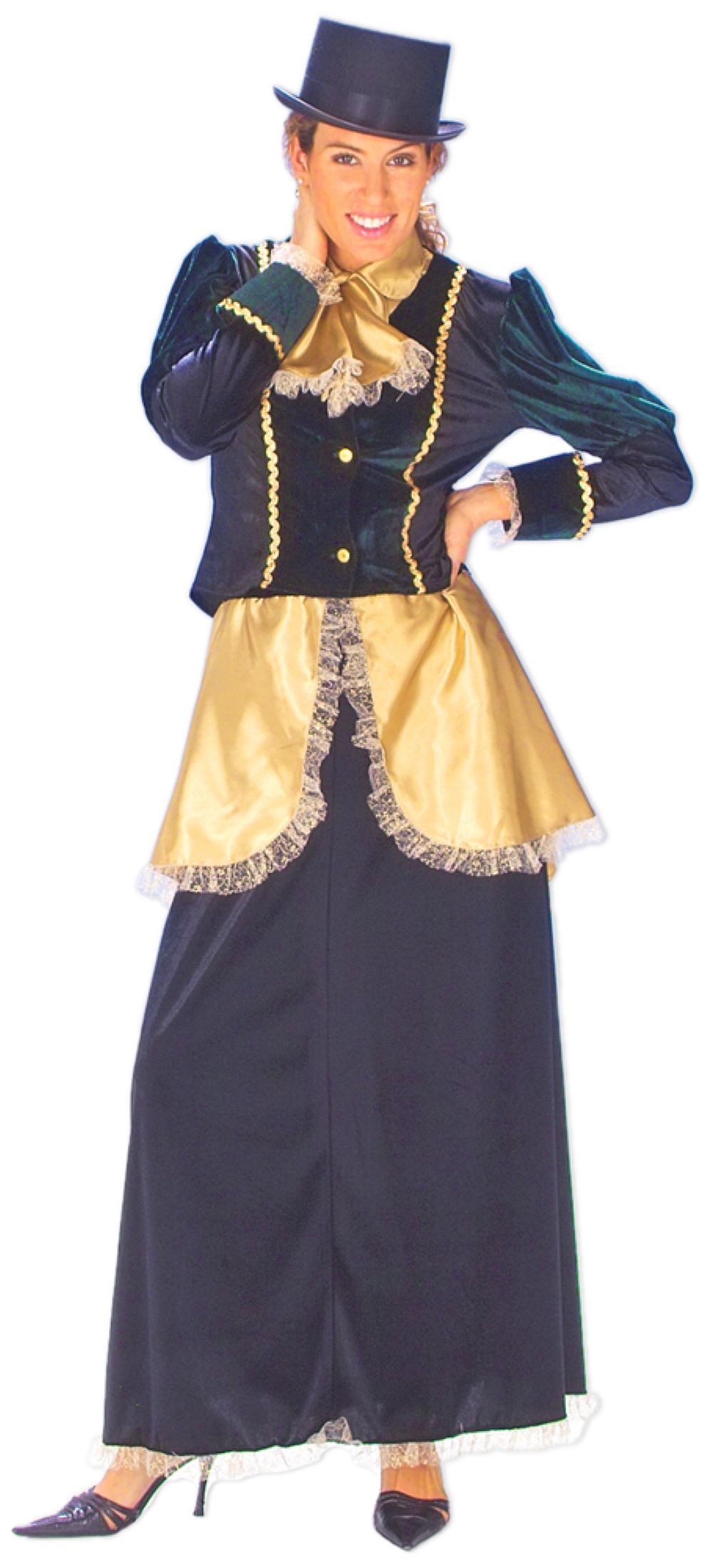 Das Kostümland Kostüm 20er Jahre Kostüm für Damen - Langes Kleid, Blau