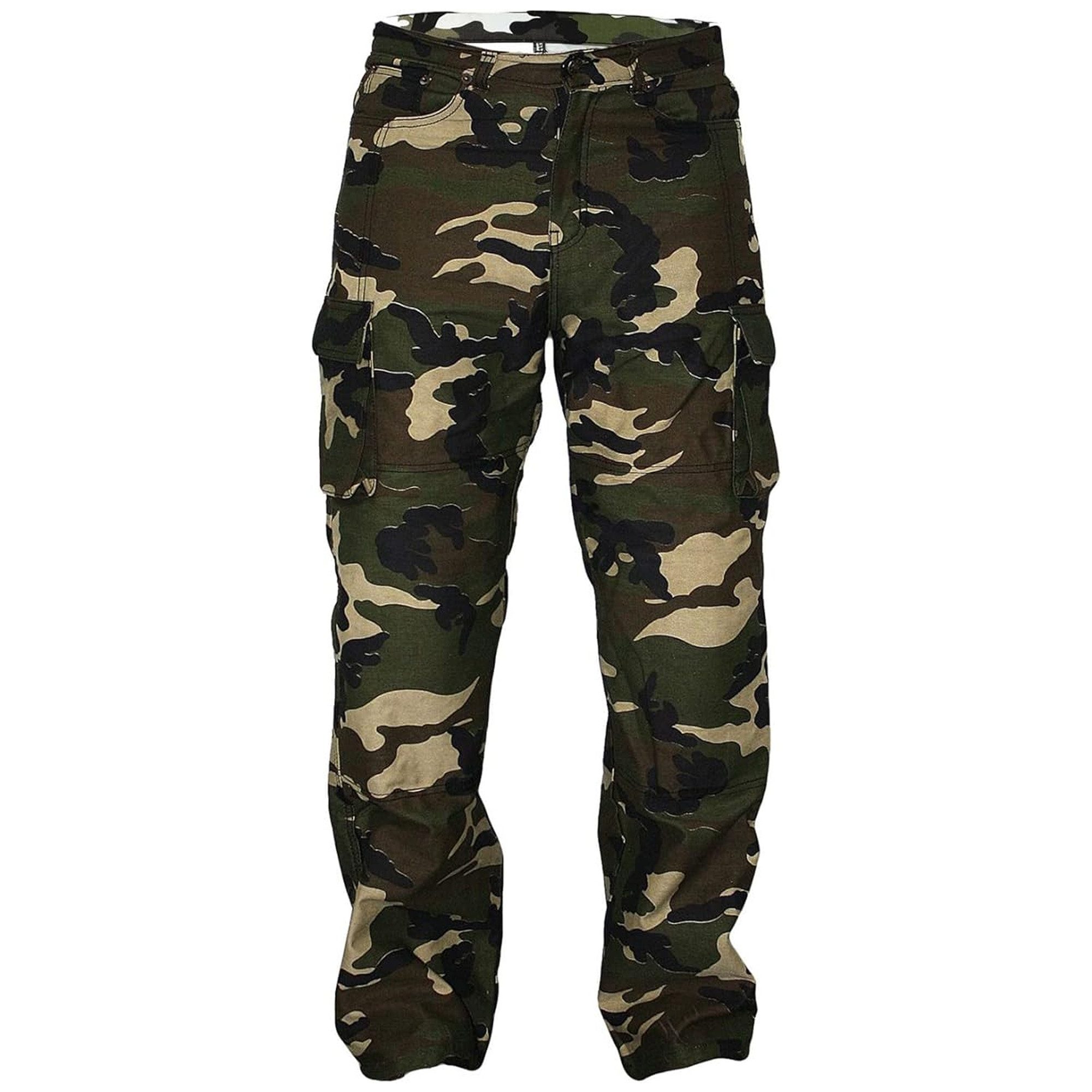 German Wear Motorradhose JEANS-003 Motorradjeans Biker Cargohose mit Schutz Aramidstoff & CE-Protektoren – Bild 2 von 5