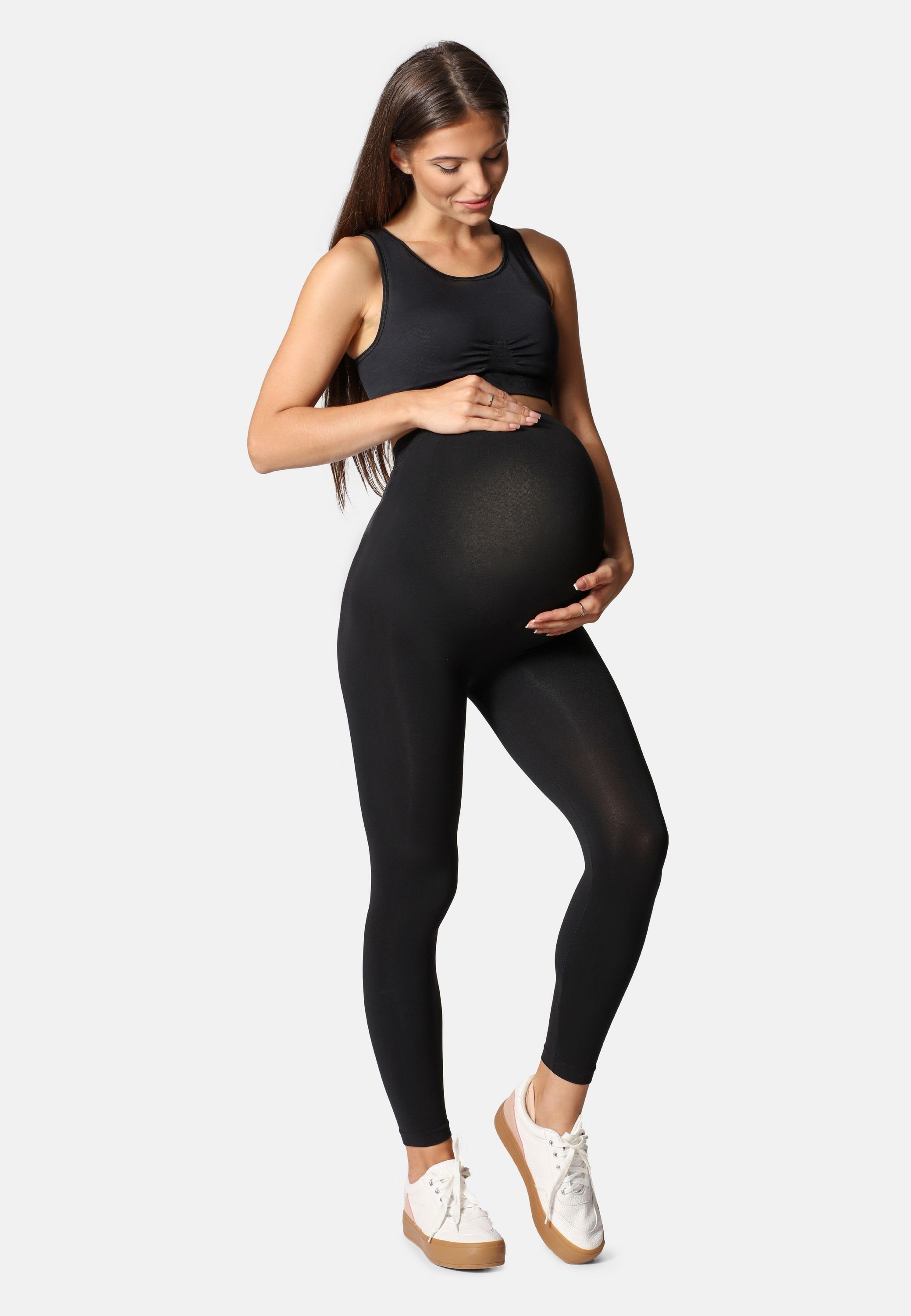 Be Mammy Umstandsleggings Umstandshose BE-1123 (1-tlg) ohne