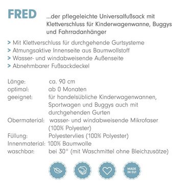 Liebes von priebes Fußsack FRED Universalfußsack Sitzauflage für Kiinderwagen und Bugggy