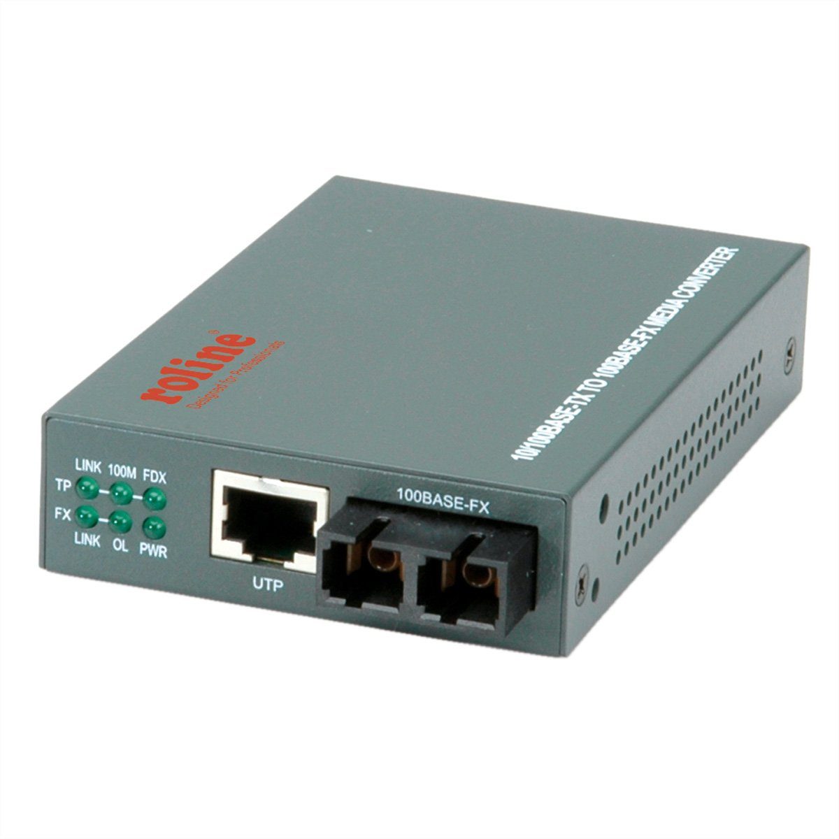 Fast Ethernet Konverter RJ-45 - SC, Loop-back Netzwerk-Adapter