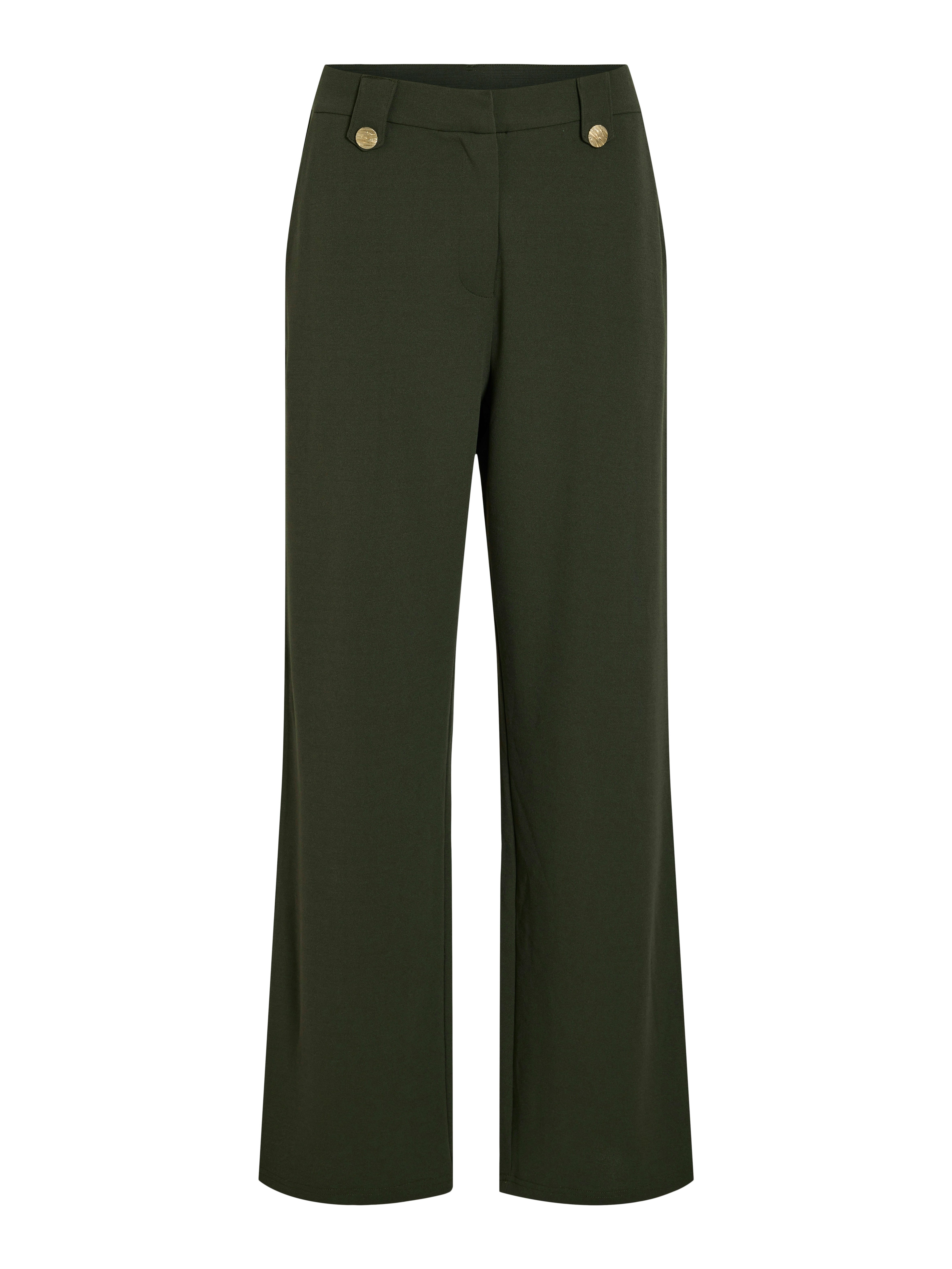 Vila Anzughose VICLUA HW WIDE BUTTON PANTS- NOOS