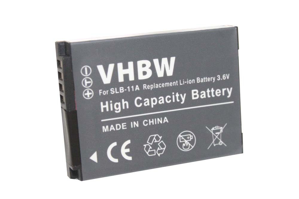 für Ersatz vhbw SLB-11a für Kamera-Akku 700 V) mAh Li-Ion Samsung (3,6