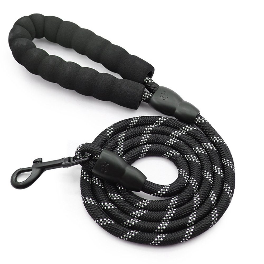 LAPA HOME Hundeleine Führleine für Hunde reflektierend Hunde-Trainingsleine mit Karabiner, Nylon (1-tlg), Schleppleine für Kleine Mittlere & Große Hunde, mit Gepolsterter Griff