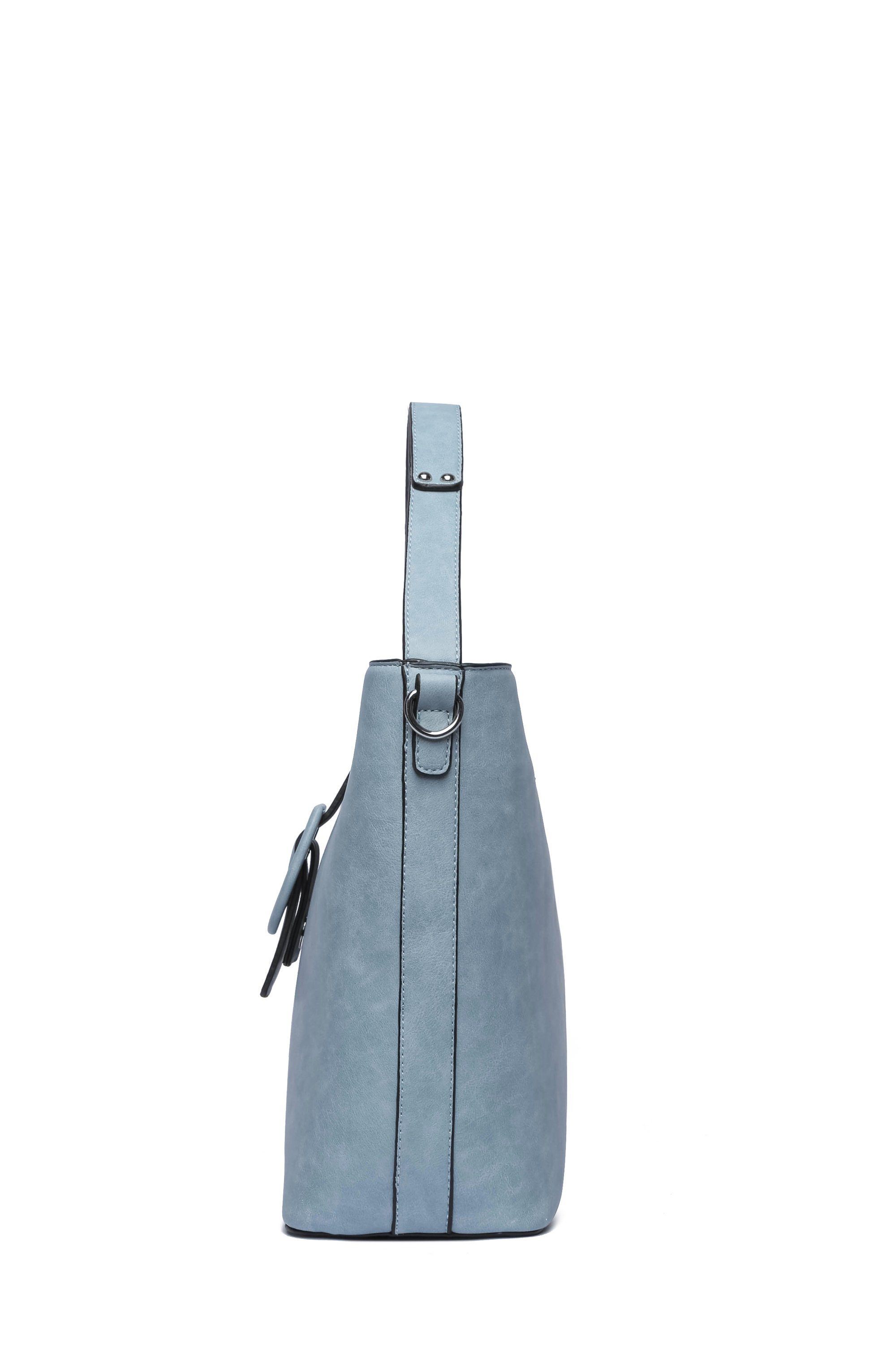 COLLEZIONE Schultertasche griffechtem hellblau aus ALESSANDRO Lederimitat Raffi,